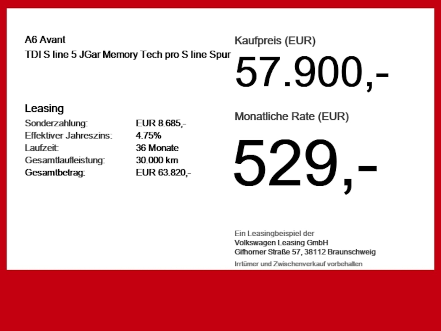 Bild über Audi A6 Avant TDI 150 kW S tronic - für weitere Informationen kontaktieren Sie den Audi Partner