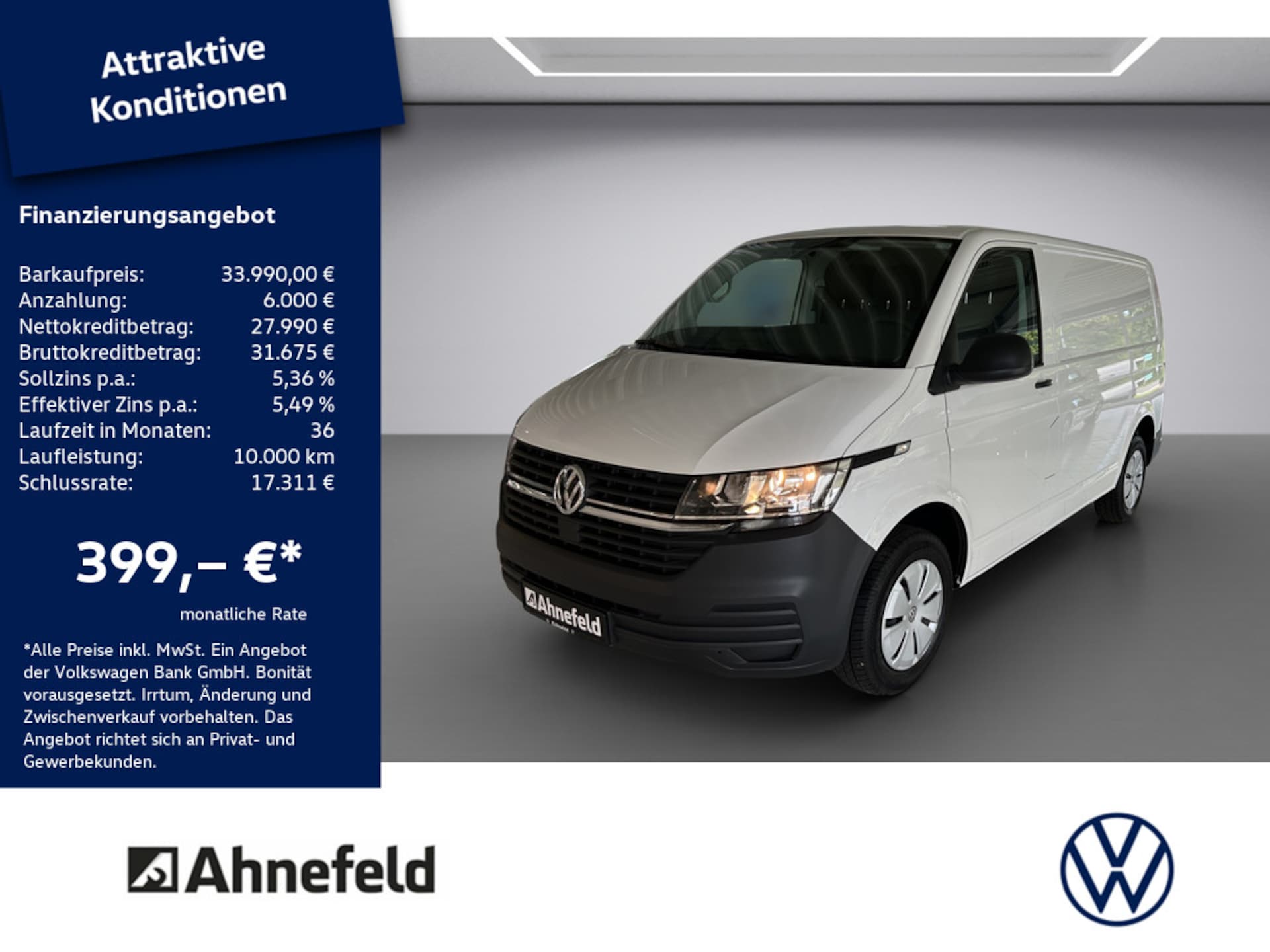 Volkswagen T6.1 Transporter Kasten kurzer Radstand