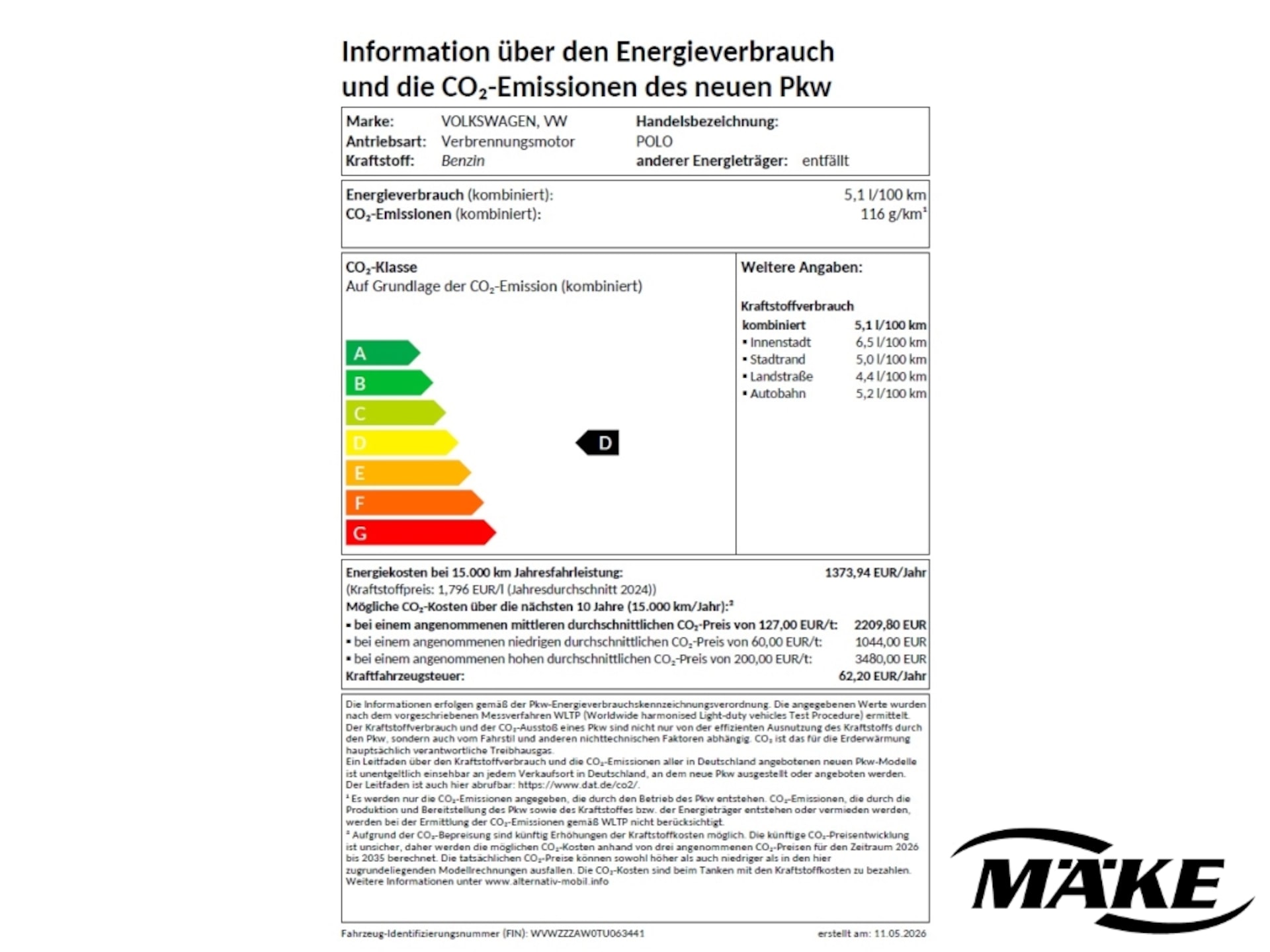 Volkswagen Polo ENERGY