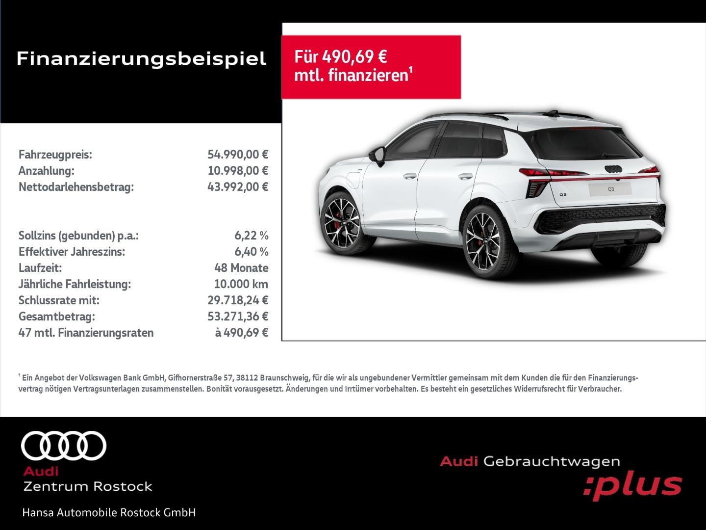 Bild über Audi Q3 SUV e-hybrid e-hybrid 200 kW S tronic - für weitere Informationen kontaktieren Sie den Audi Partner