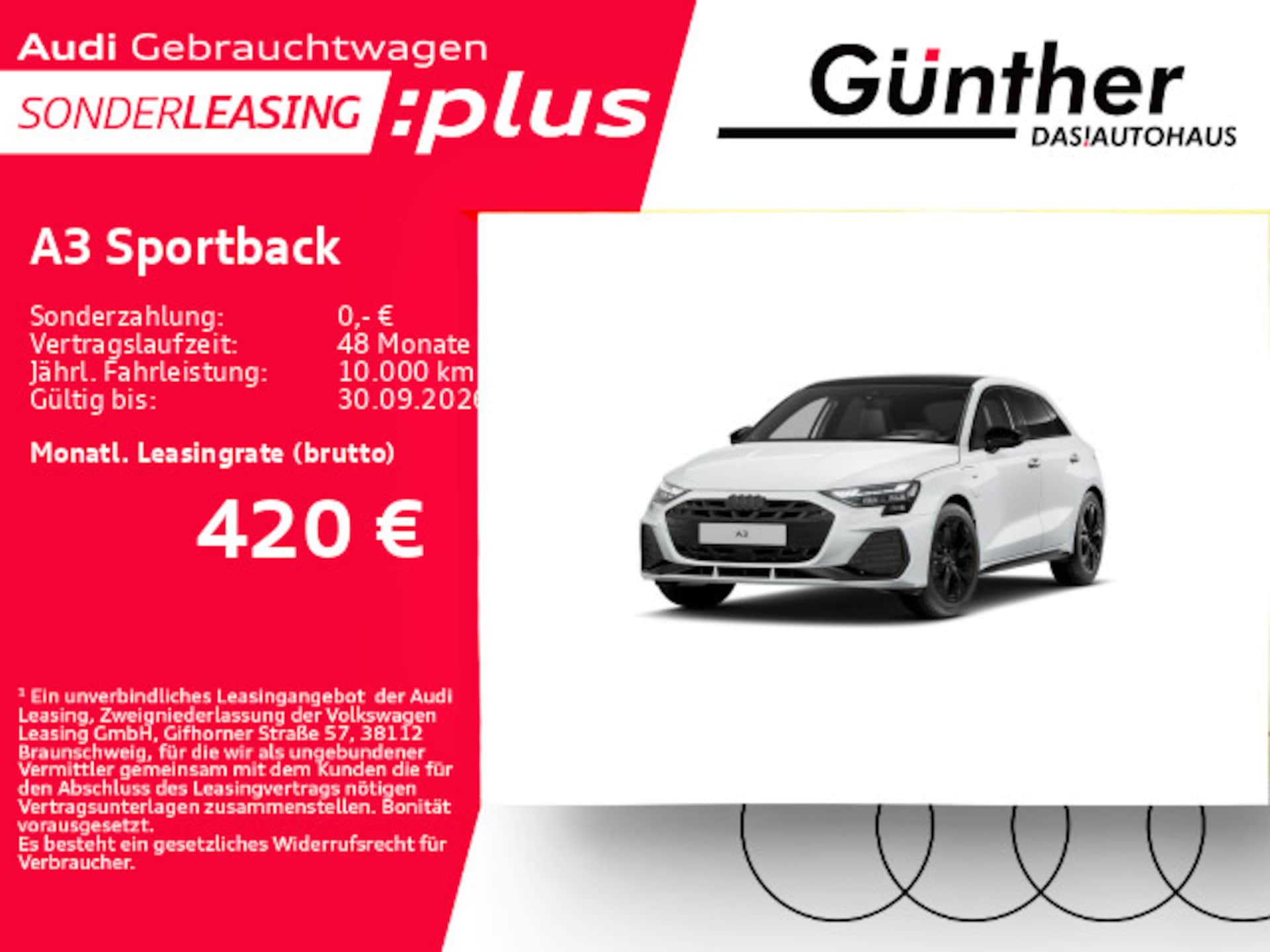 Audi A3 Sportback TFSI e S line