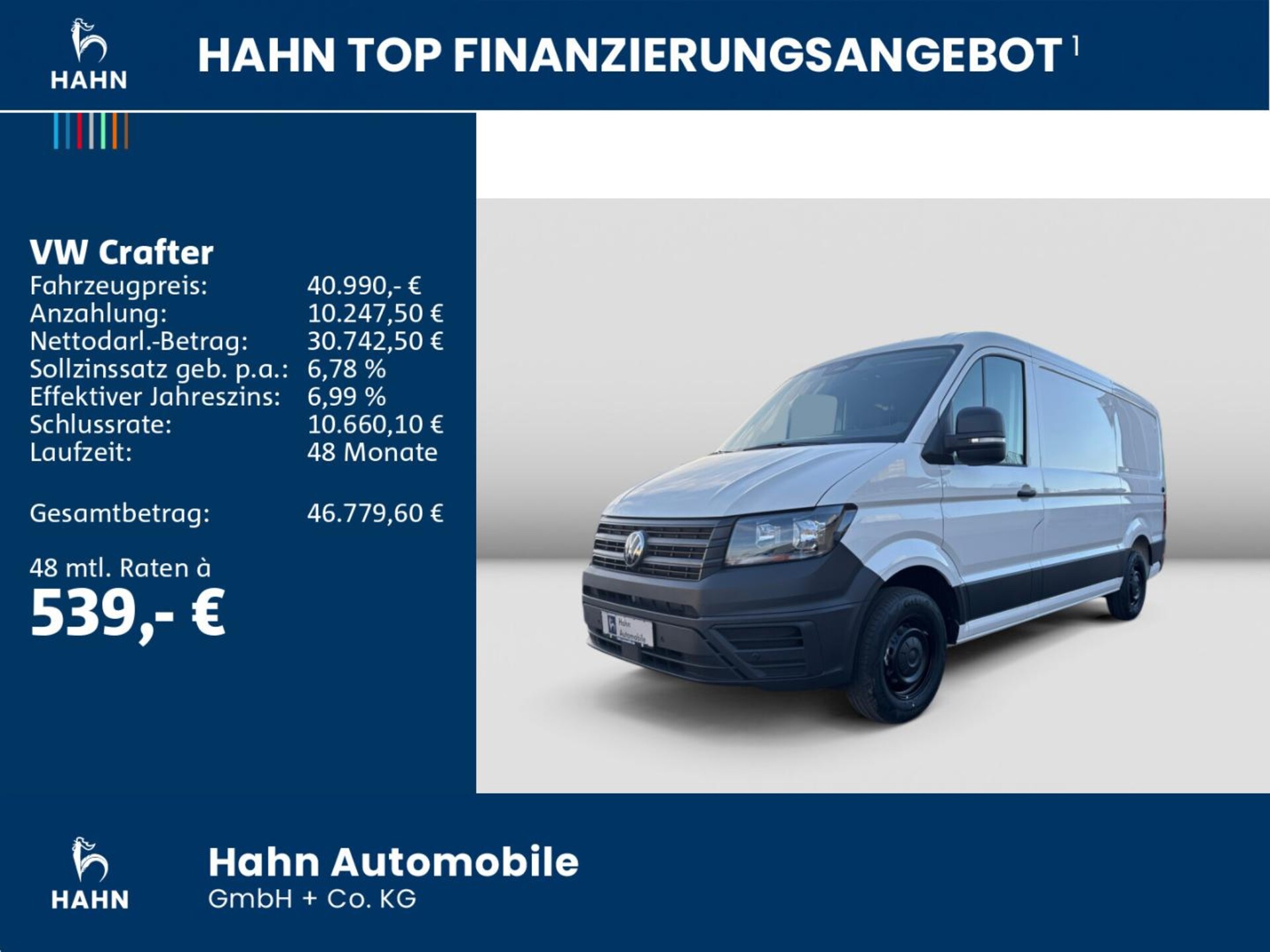 Volkswagen Crafter Kasten mittlerer Radstand