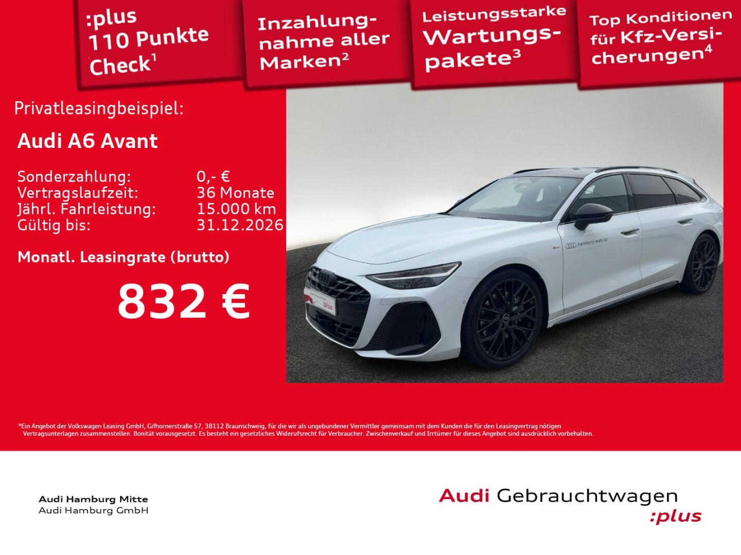 Bild über Audi A6 Avant edition one TDI quattro 150 kW S tronic - für weitere Informationen kontaktieren Sie den Audi Partner