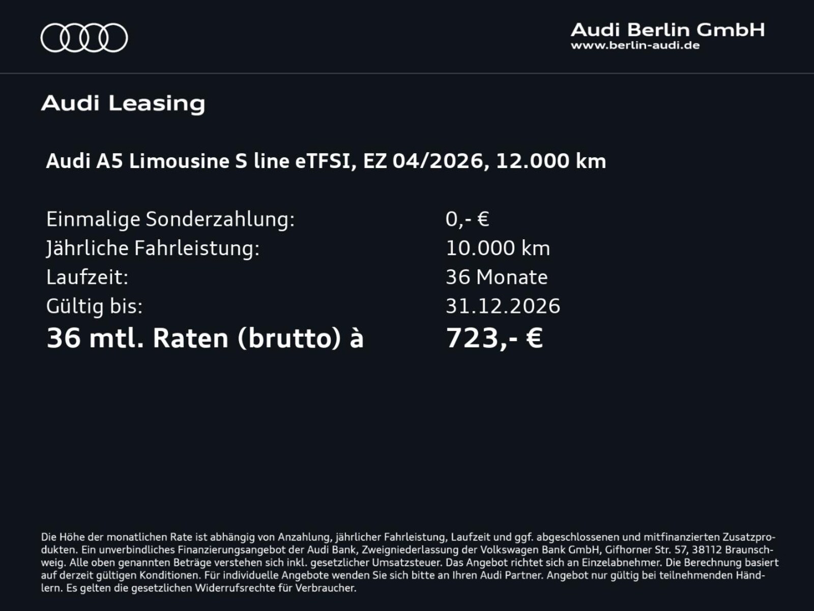Audi A5 Limousine – Bild 4