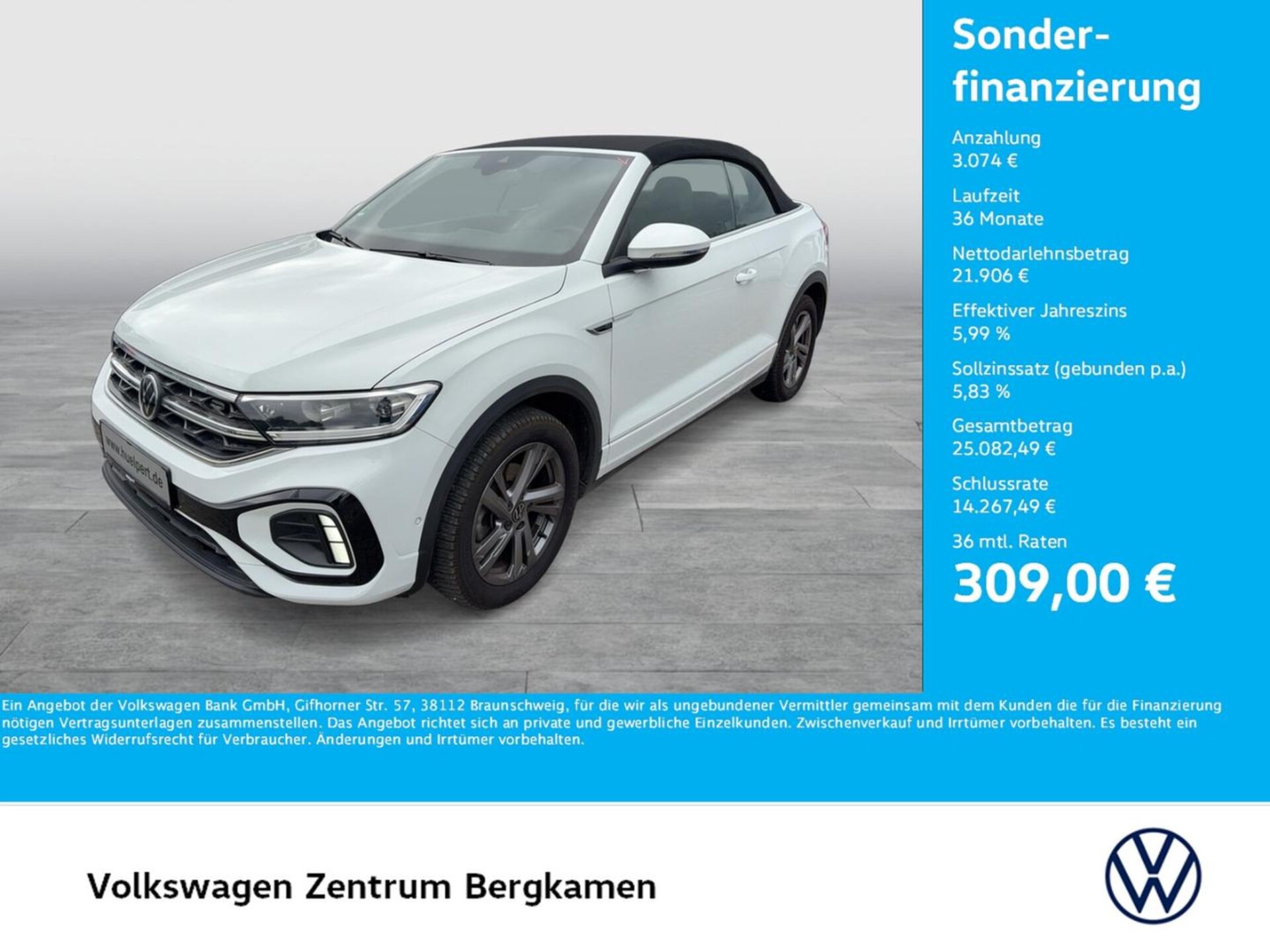 Volkswagen T-Roc Cabriolet R-Line