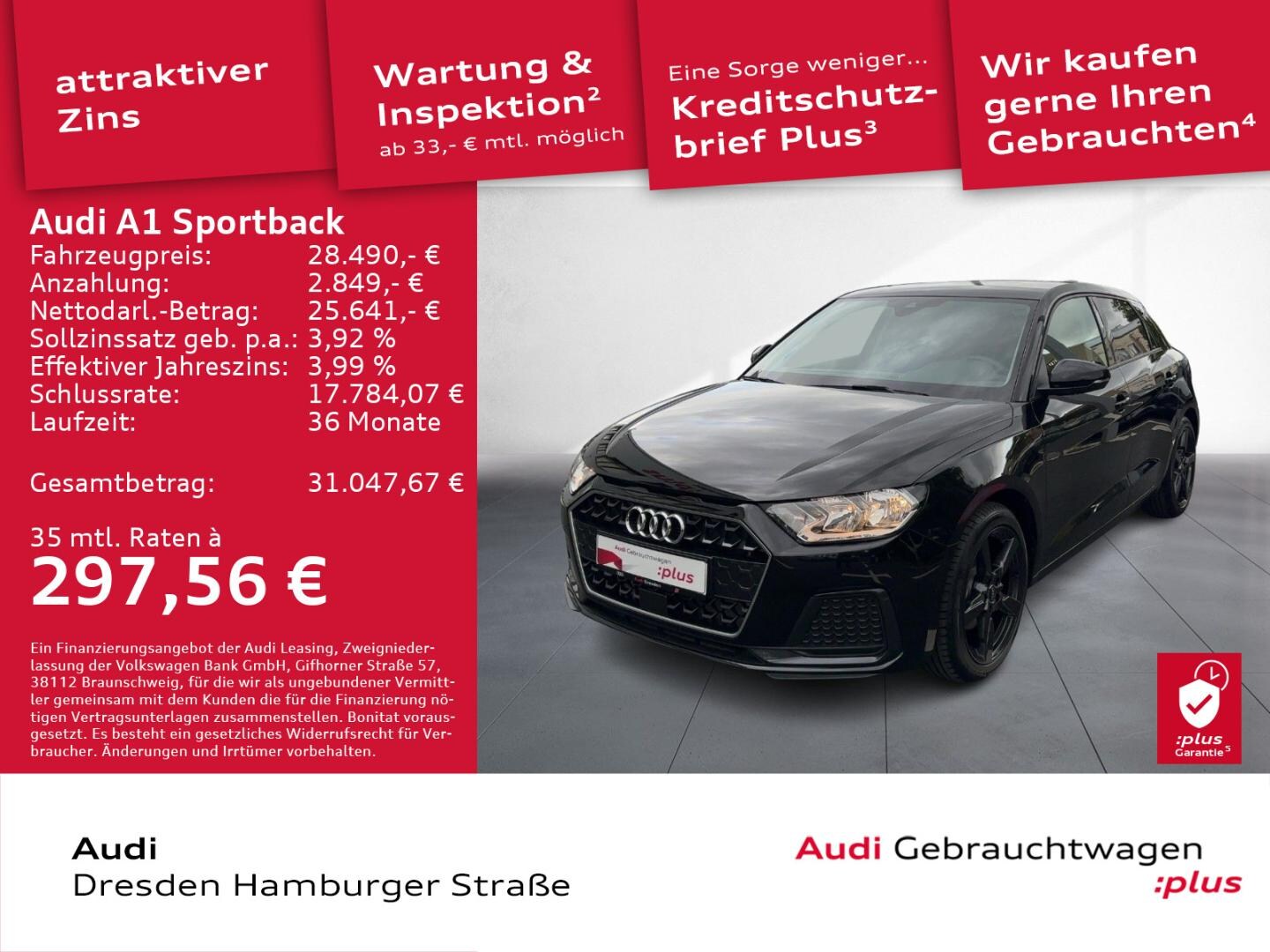 Bild über Audi A1 Sportback advanced 35 TFSI S tronic - für weitere Informationen kontaktieren Sie den Audi Partner