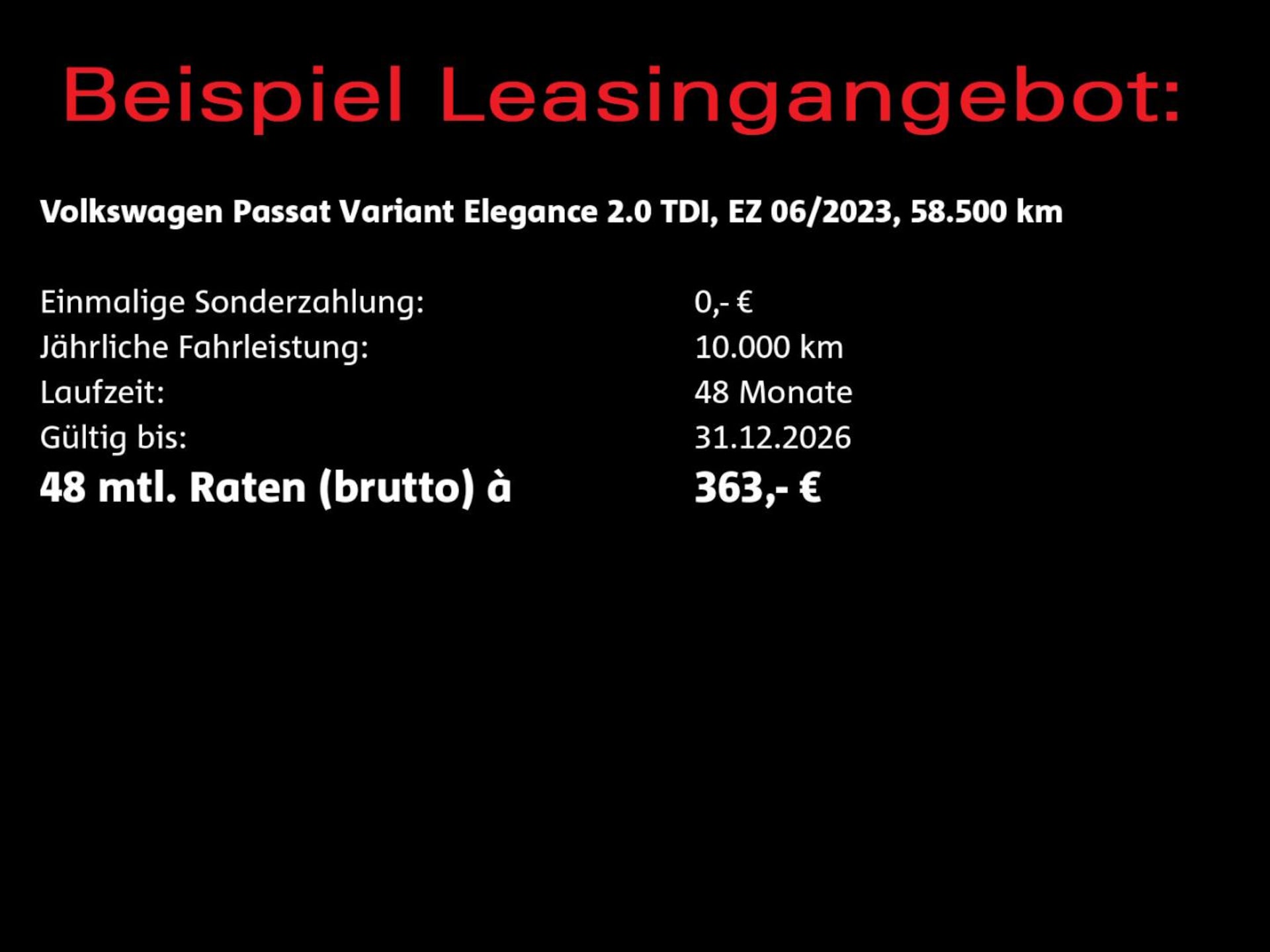 Volkswagen Passat Variant Elegance