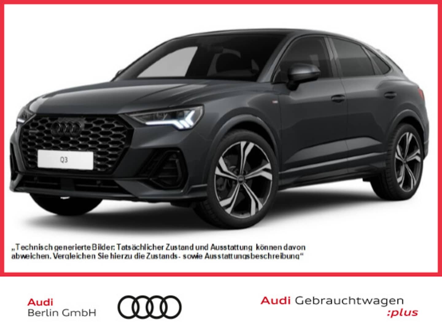 Bild über Audi Q3 Sportback S line 45 TFSI quattro S tronic - für weitere Informationen kontaktieren Sie den Audi Partner