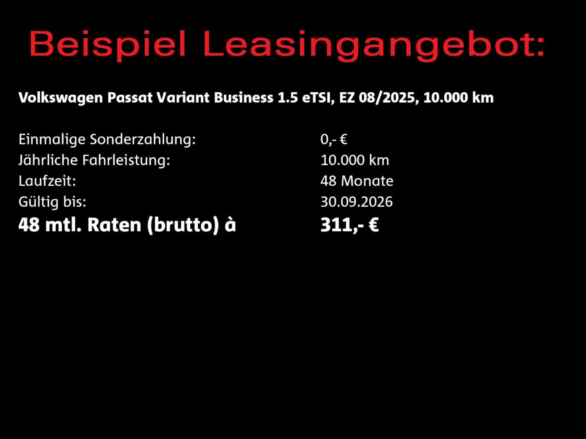 Volkswagen Passat Business