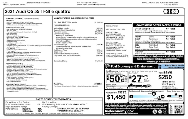 2021 Audi Q5 TFSI e