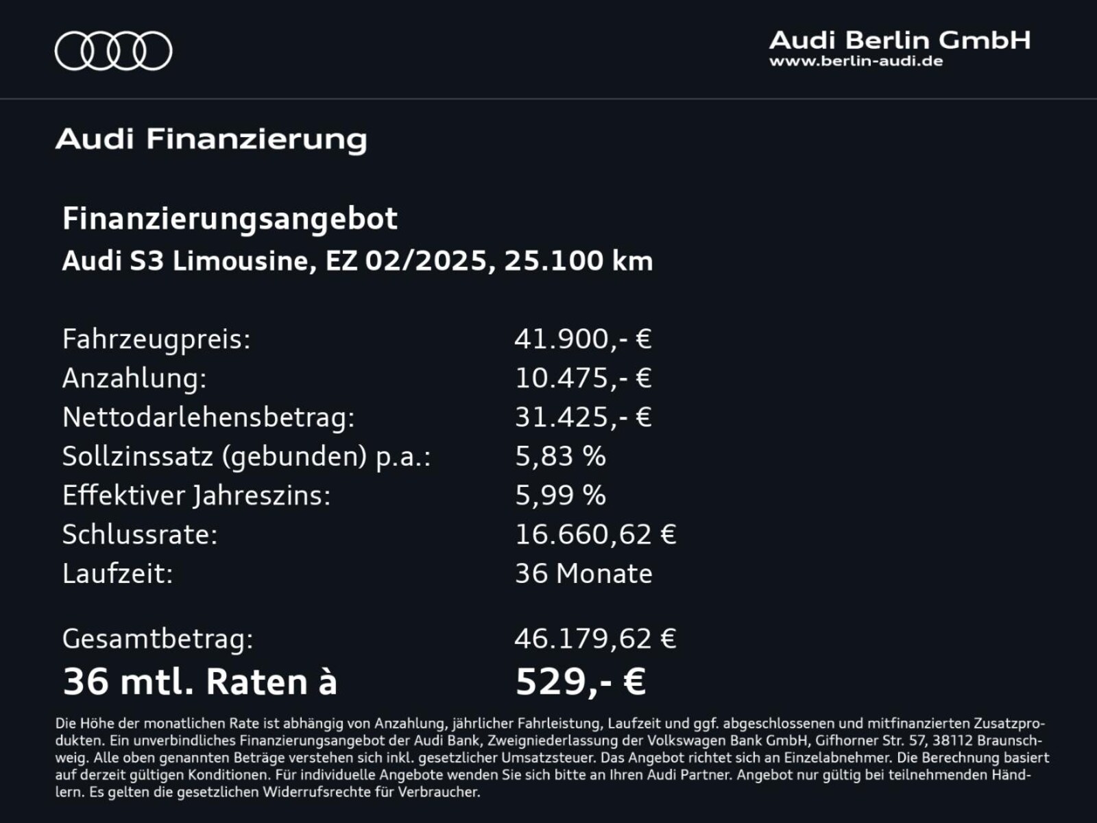 Audi S3 Limousine – Bild 4