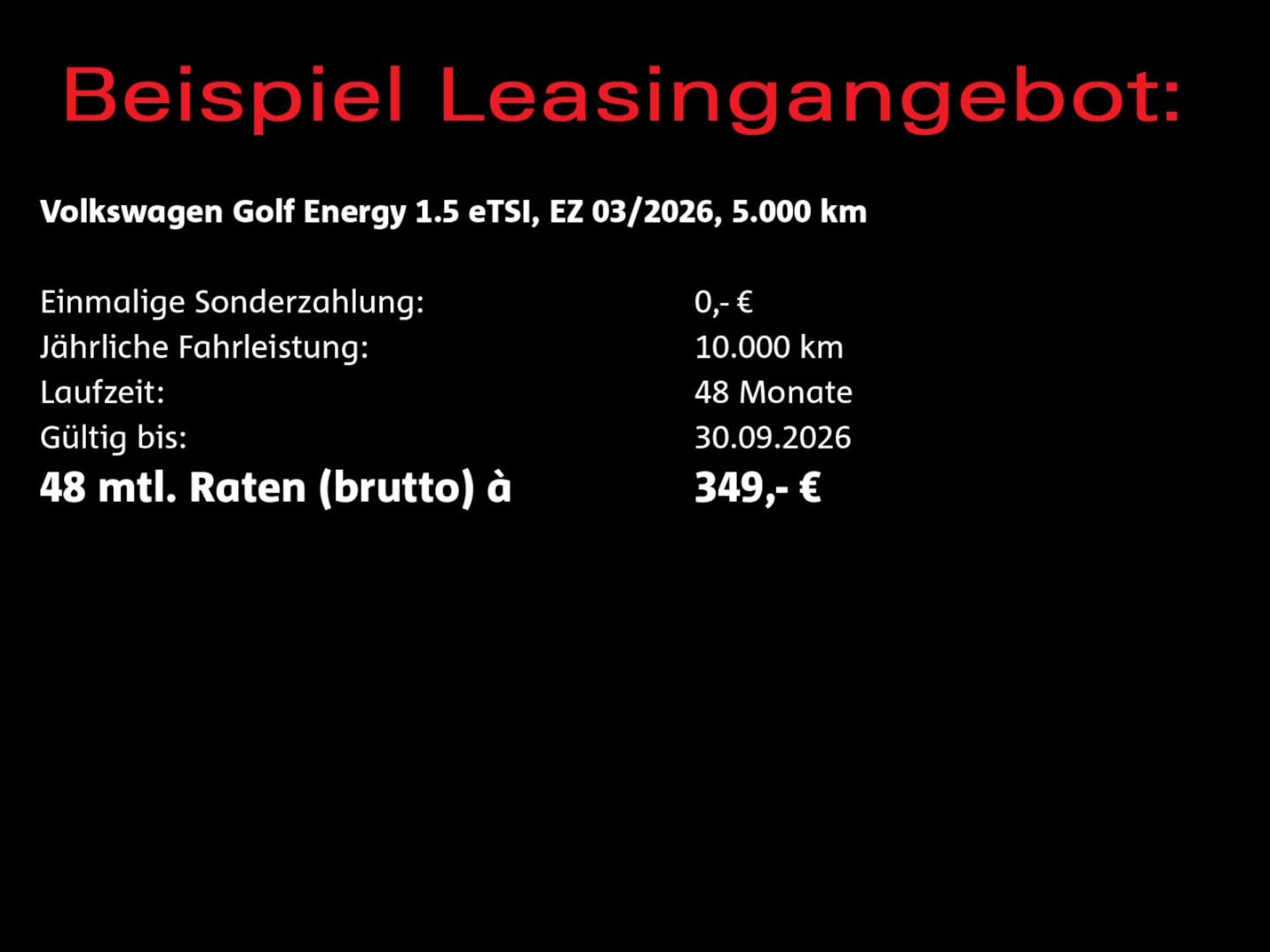 Volkswagen Golf ENERGY