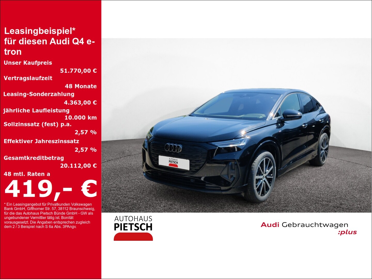 Image about Audi Q4 Sportback e-tron 45 e-tron quattro