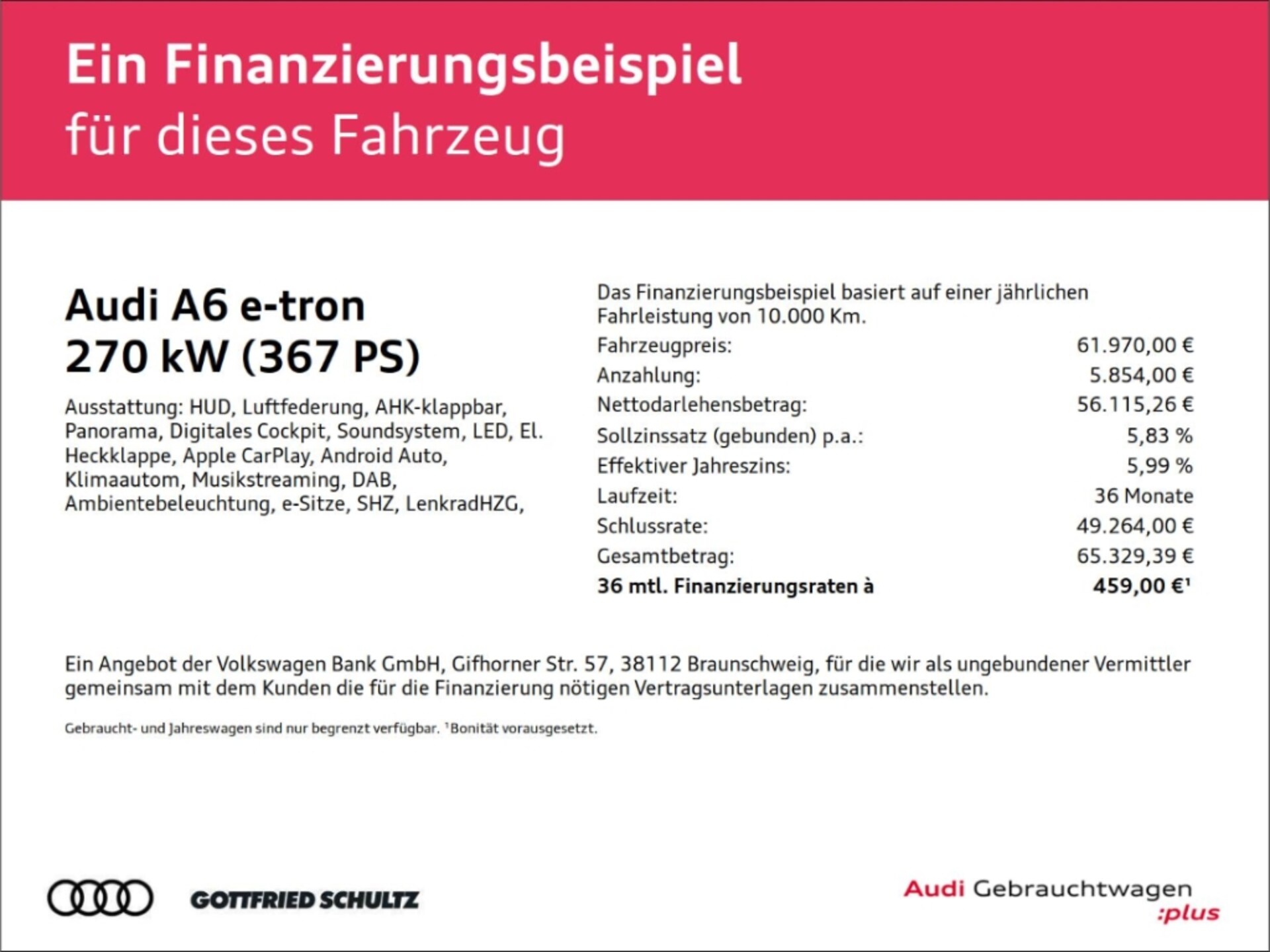 Audi A6 Sportback e-tron