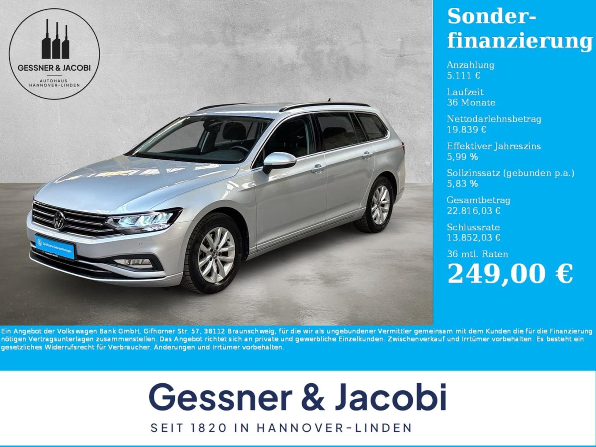Volkswagen Passat Variant 2023 — Passat Variant 1.5 TSI Business AppConnect Kame...