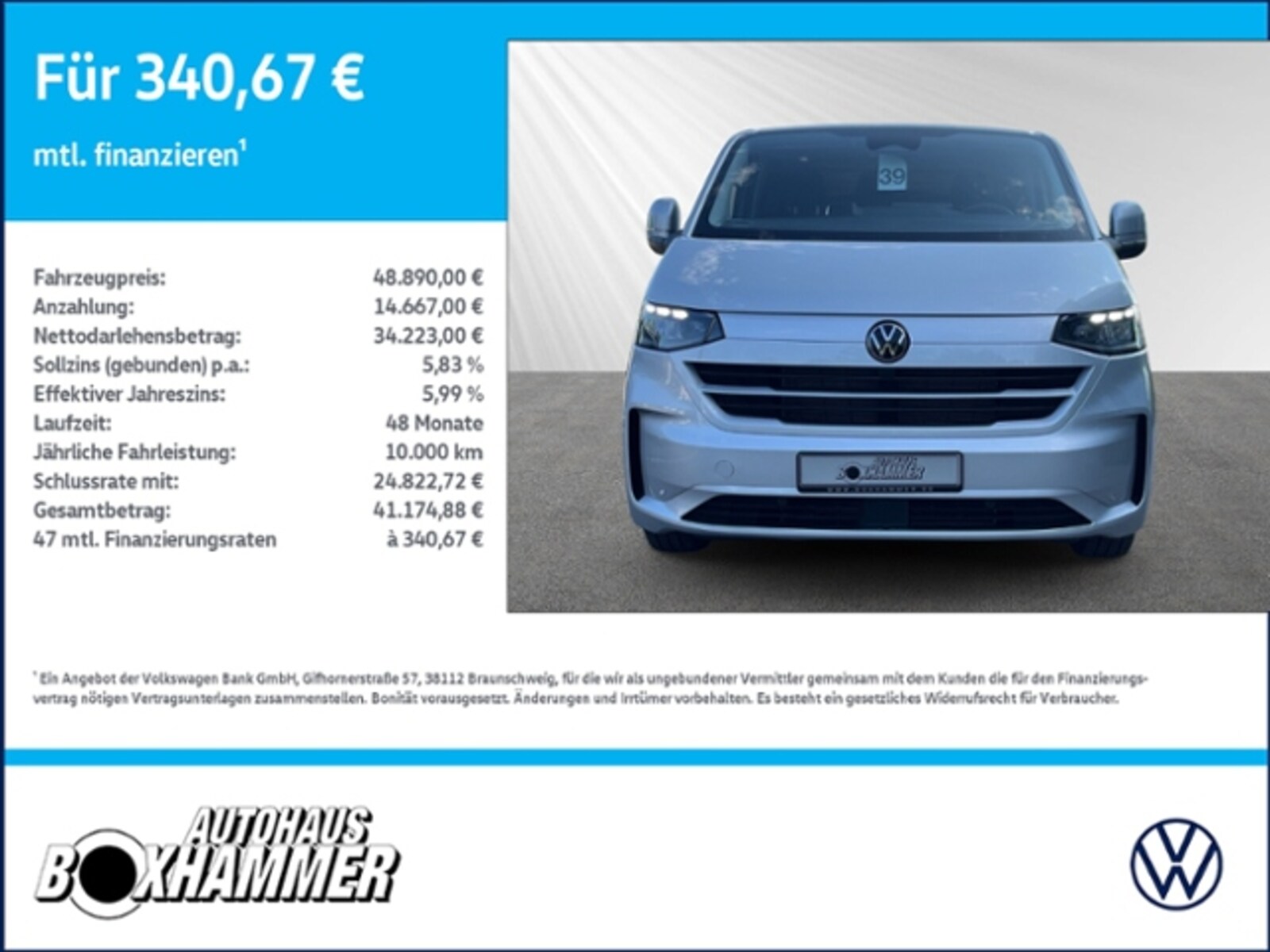 Volkswagen Transporter Kombi kurzer Radstand – Bild 3