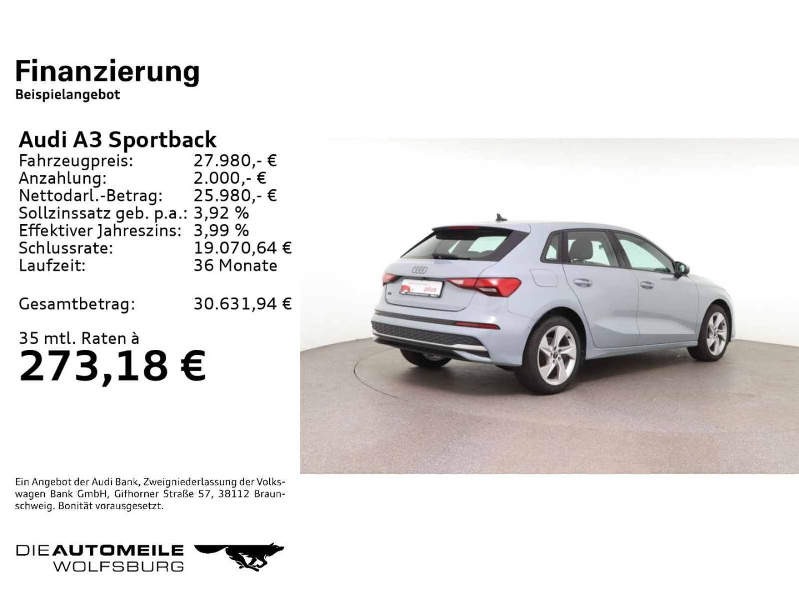 Audi A3 Sportback – Bild 2