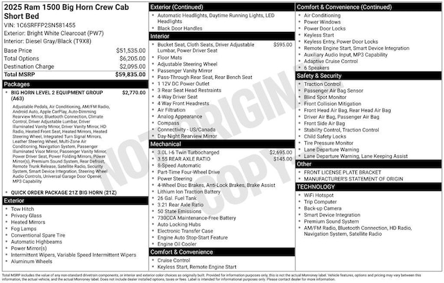 2025 RAM Ram 1500 Pickup Big Horn/Lone Star - Photo 34