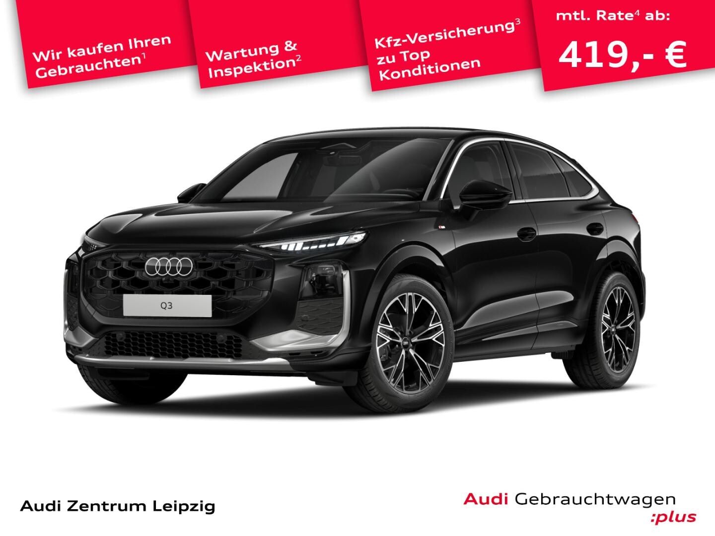 Bild über Audi Q3 Sportback TFSI 110 kW S tronic - für weitere Informationen kontaktieren Sie den Audi Partner