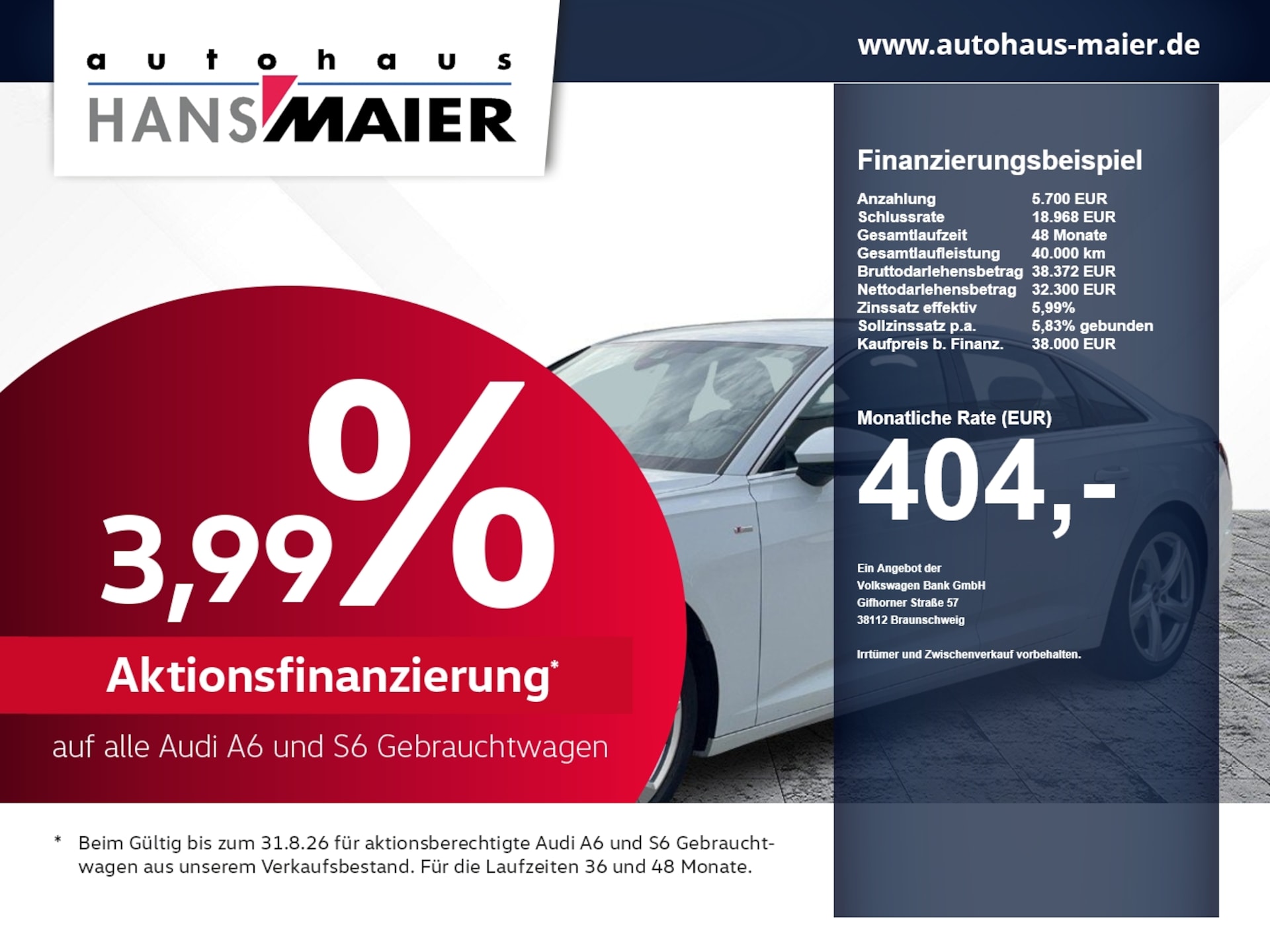 Audi A6 Limousine advanced