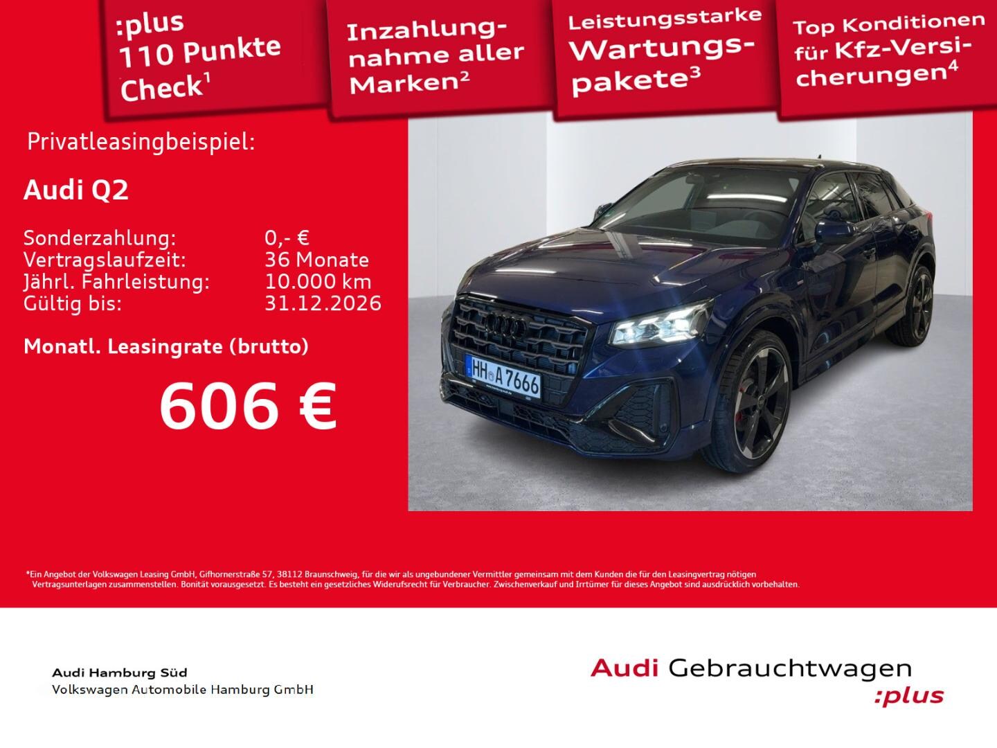 Bild über Audi Q2 S line 35 TFSI 110(150) kW(PS) S tronic - für weitere Informationen kontaktieren Sie den Audi Partner