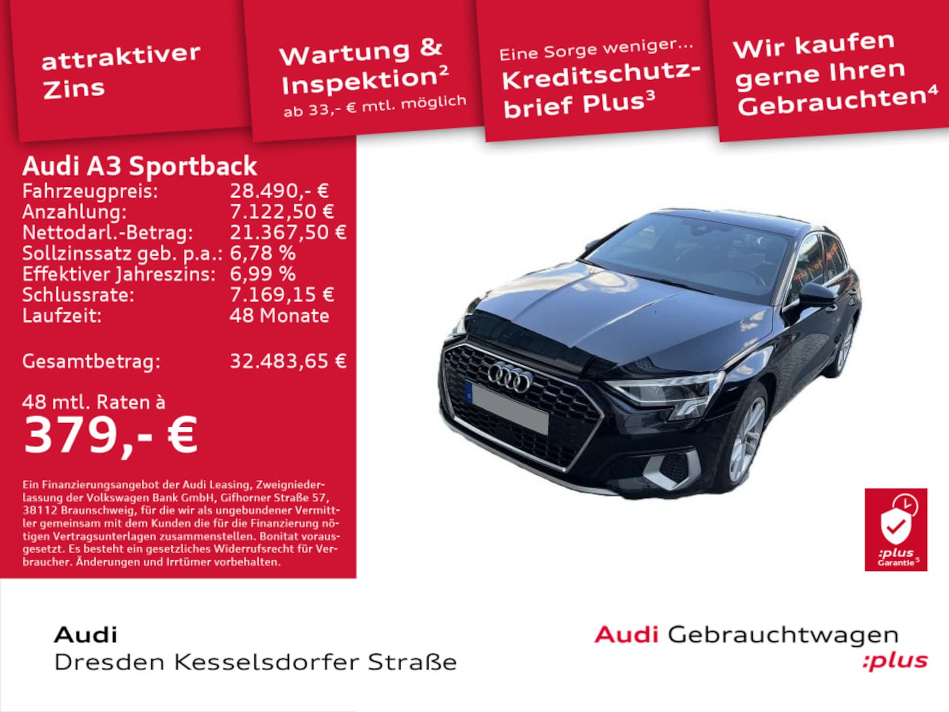 Audi A3 Sportback TFSI e Advanced