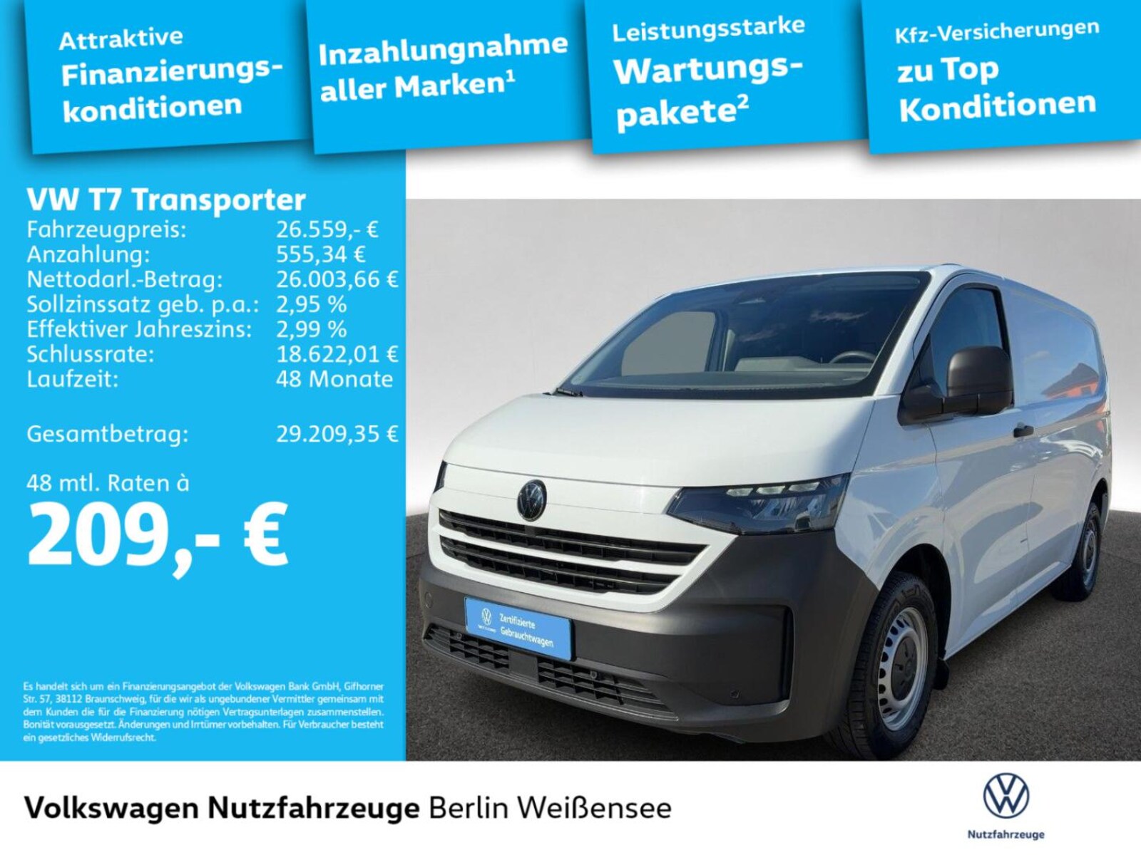 Volkswagen Transporter Kasten kurzer Radstand – Bild 2