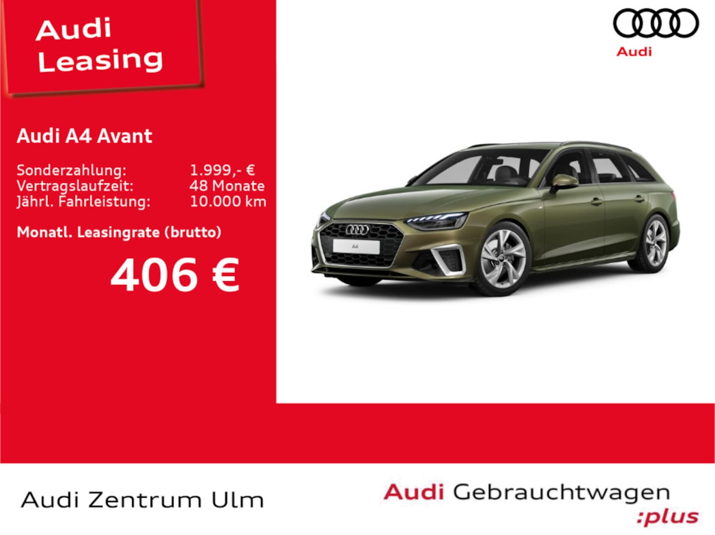 Bild über Audi A4 Avant S line 35 TDI S tronic - für weitere Informationen kontaktieren Sie den Audi Partner