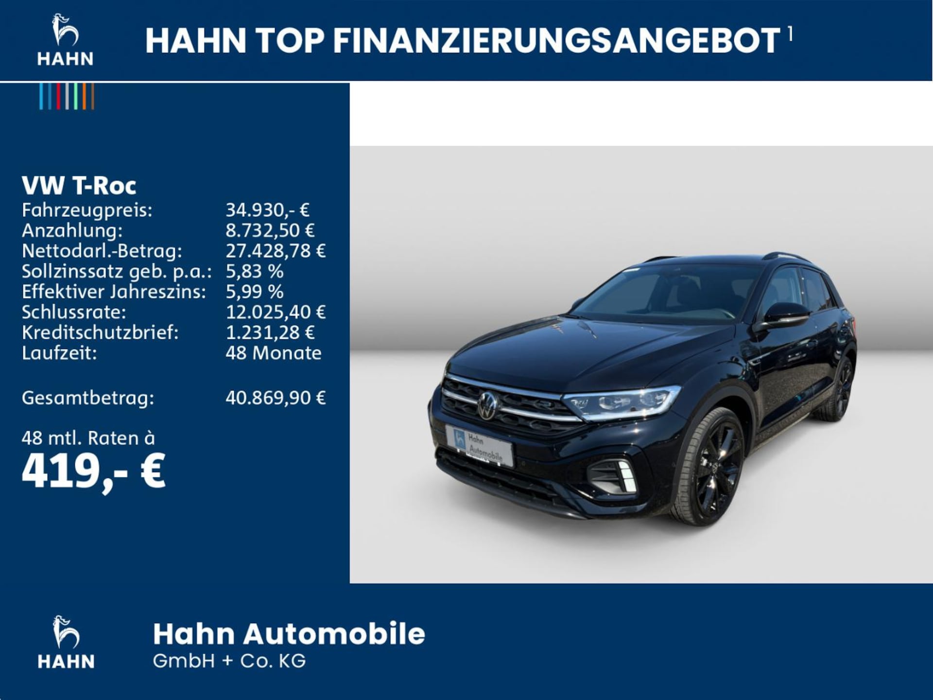 Volkswagen T-Roc R-Line