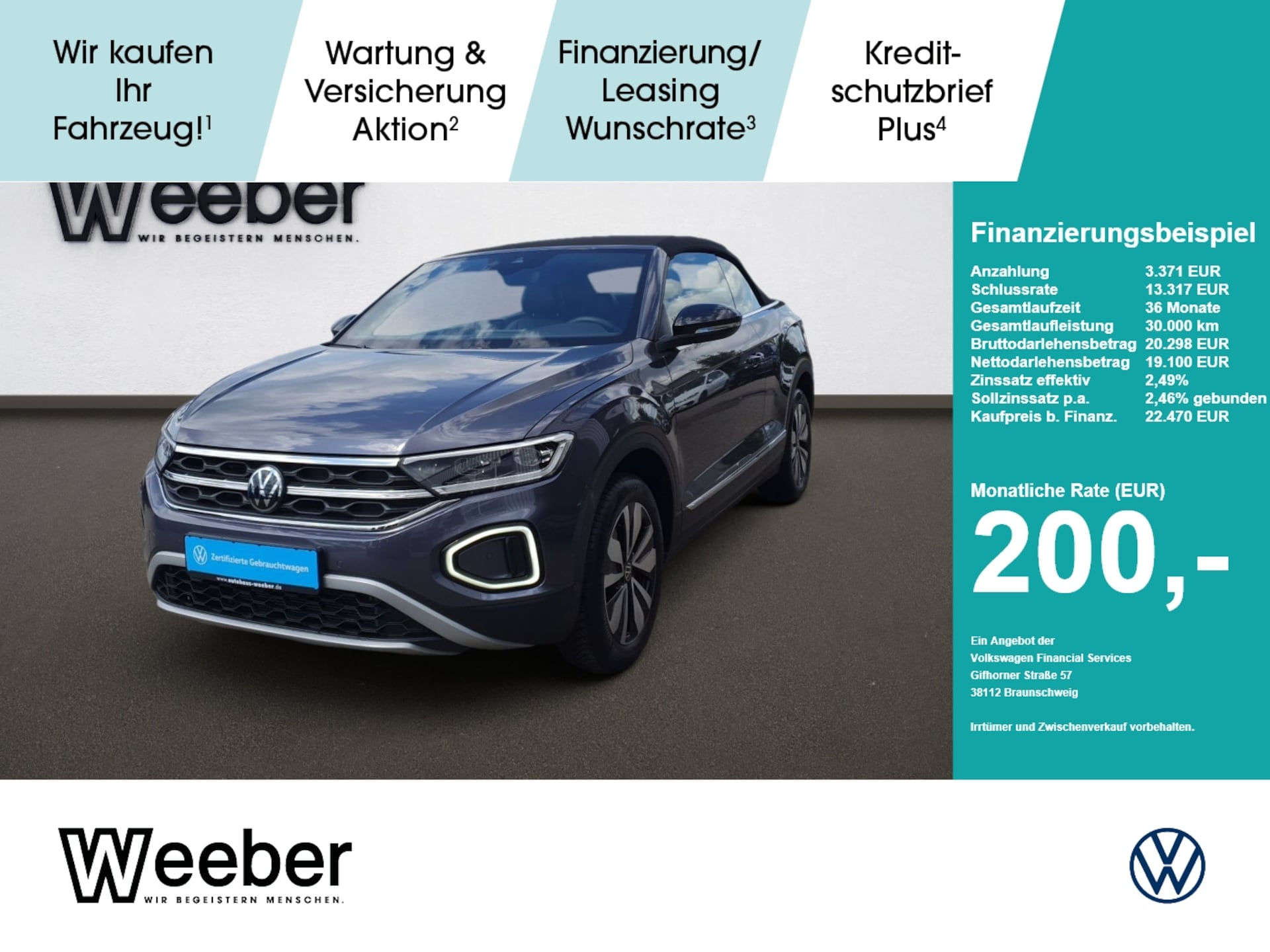 Volkswagen T-Roc Cabriolet Style