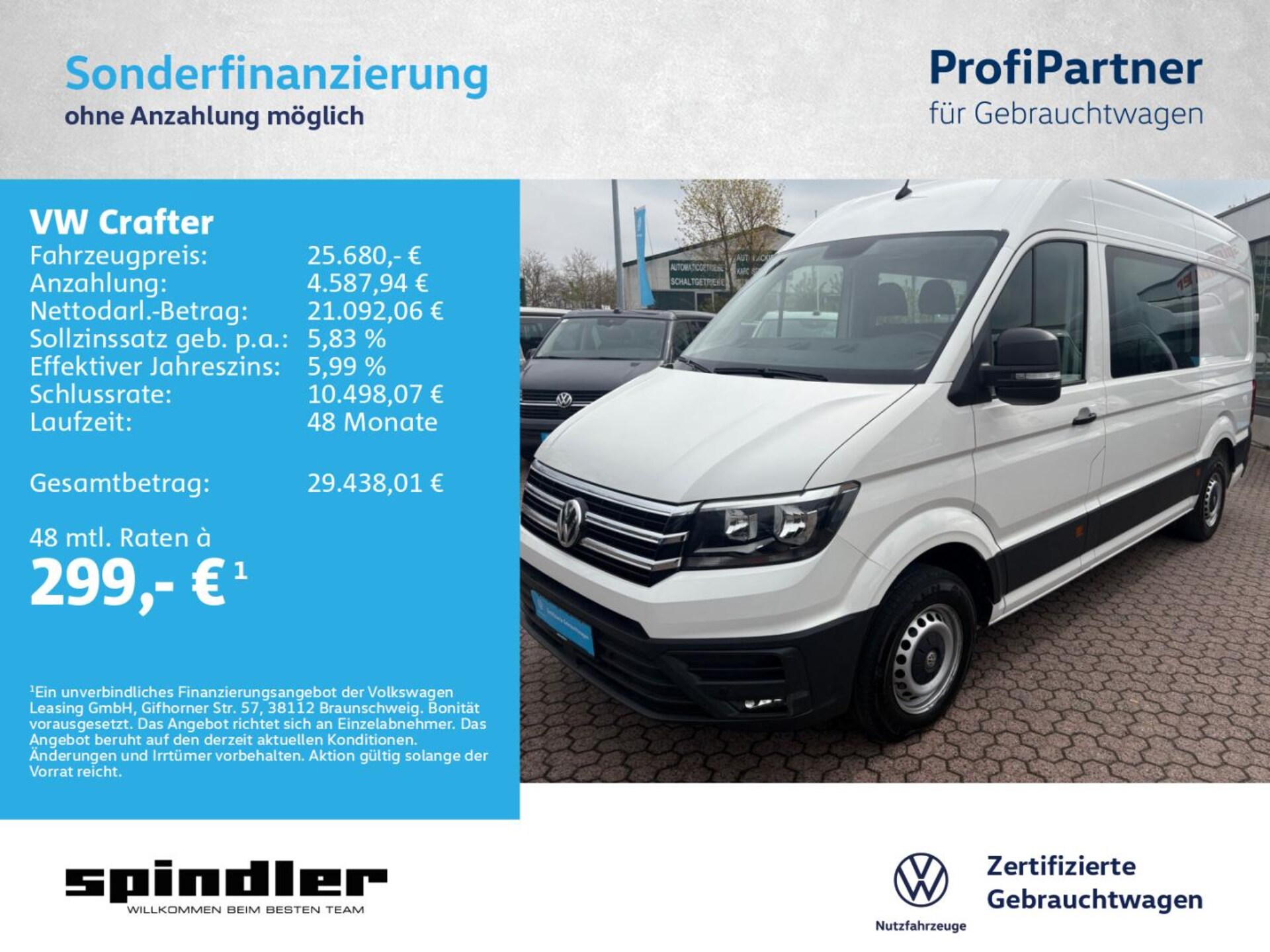 Volkswagen Crafter Kasten mittlerer Radstand