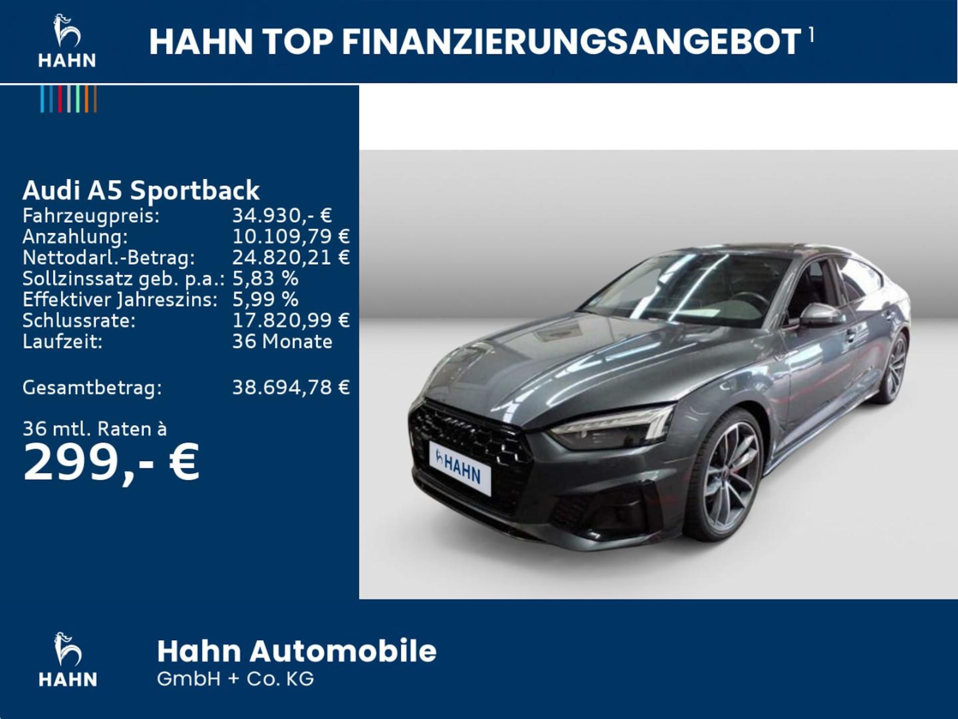 Audi A5 Sportback S line