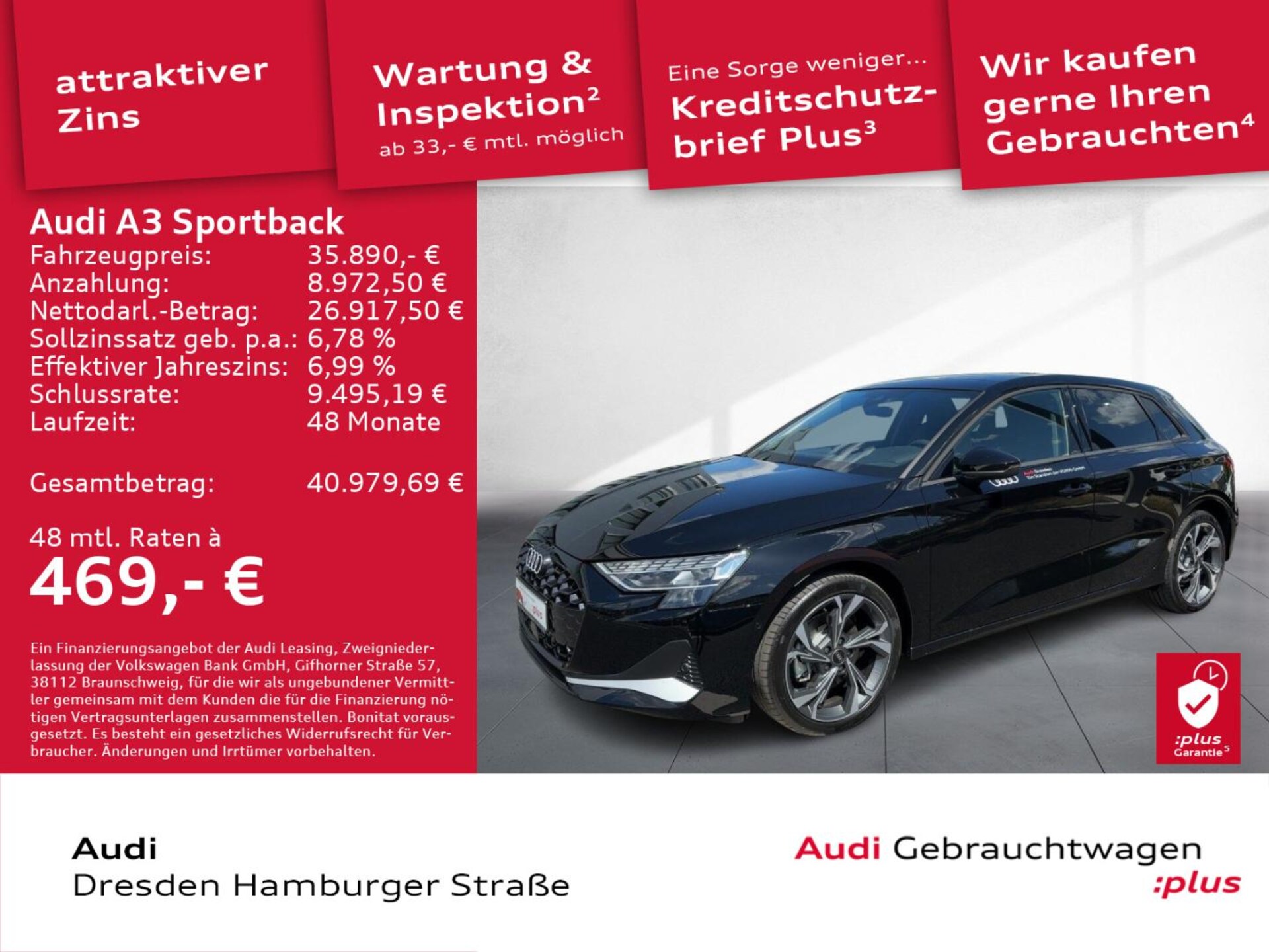 Audi A3 Sportback TFSI e Advanced