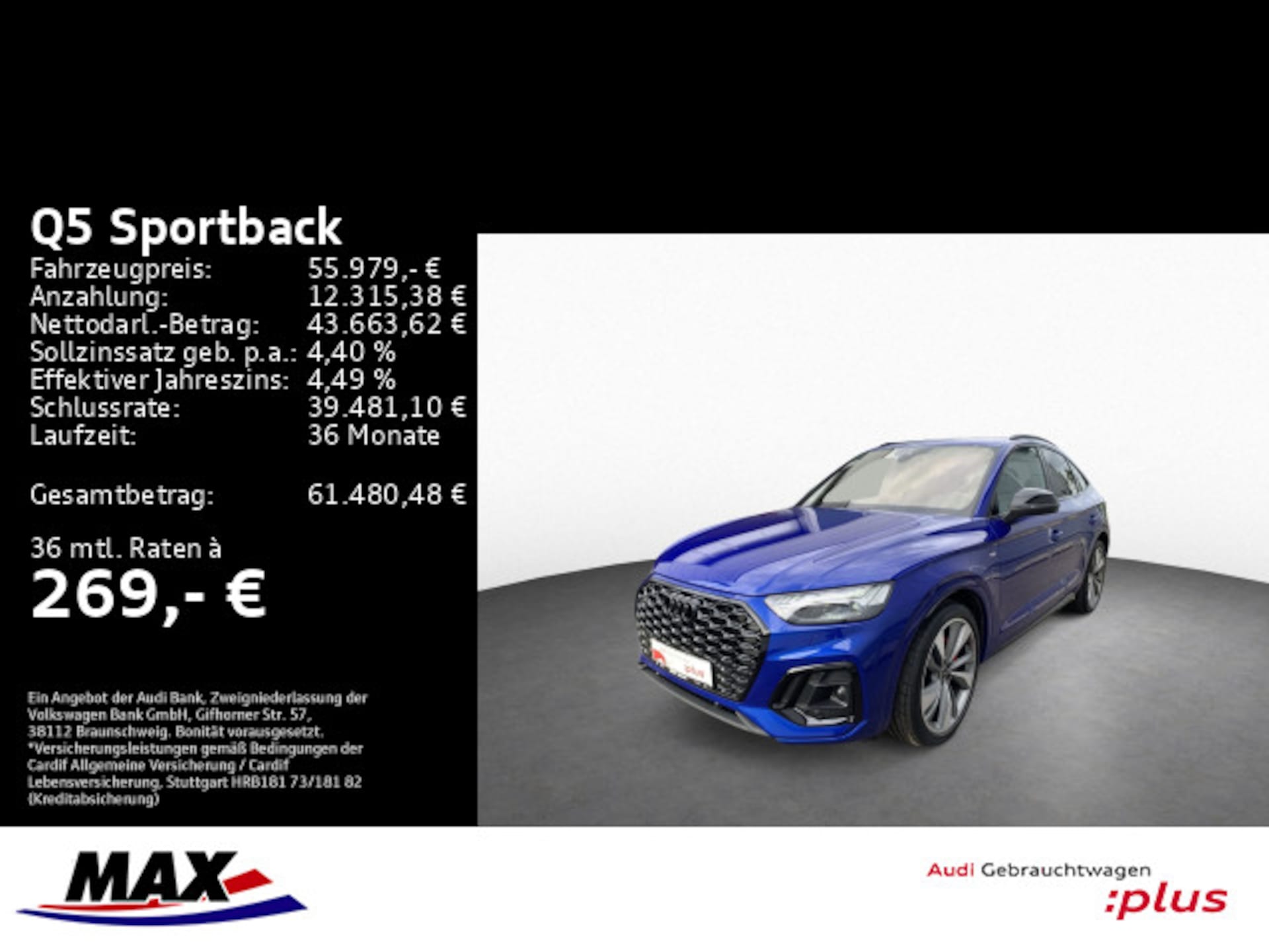 Audi Q5 Sportback TFSI e S line