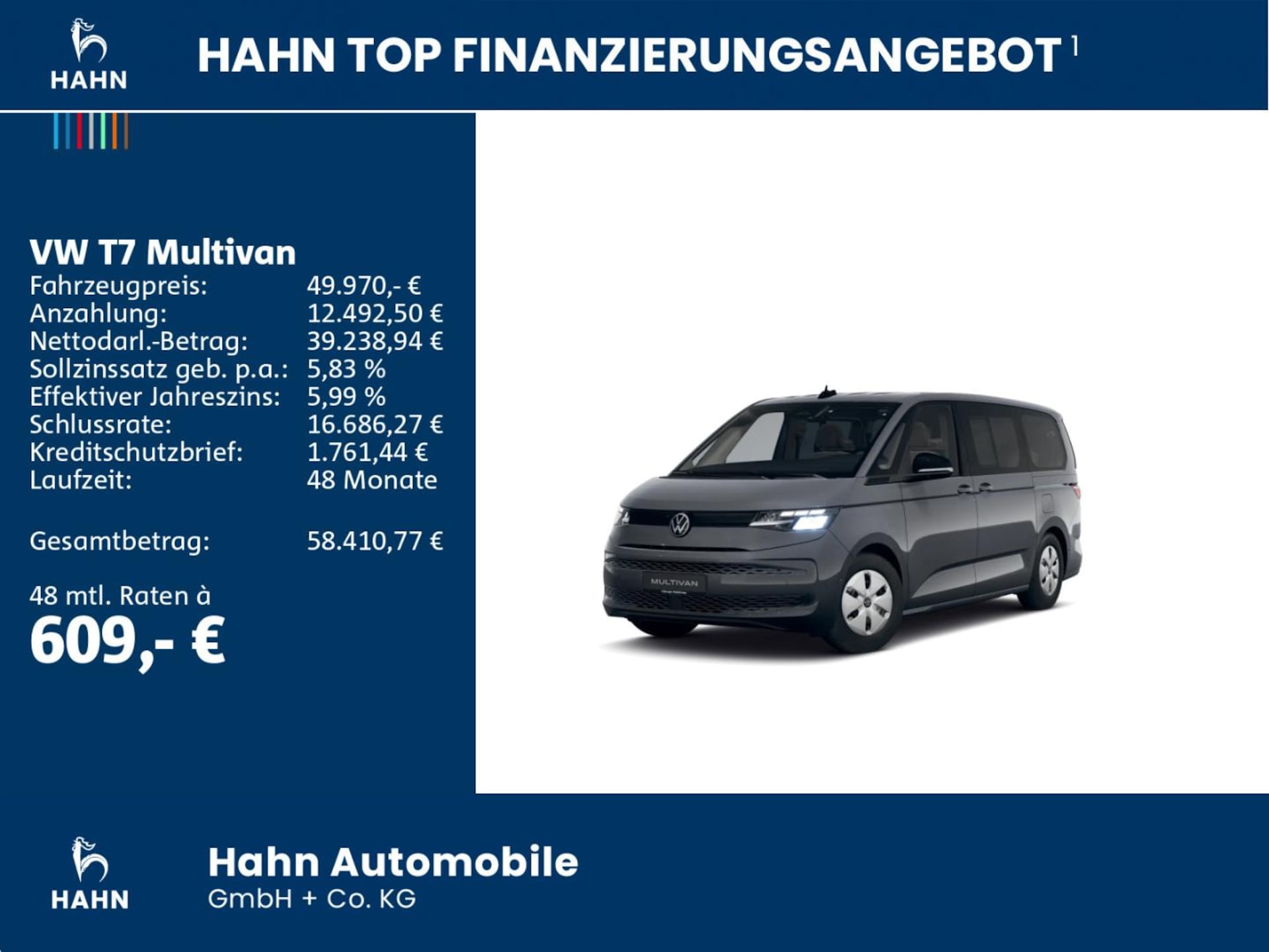 Volkswagen Multivan Langversion Basis-Modell