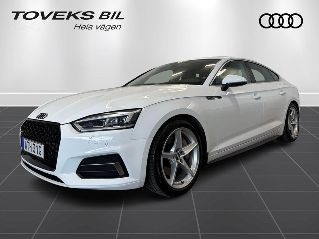 Bild som visar&nbsp;Audi A5 Sportback&nbsp;A5 Sportback 45 TFSI quattro Proline Sport 245 hk S tronic - för mer information kontakta din Audi Partner