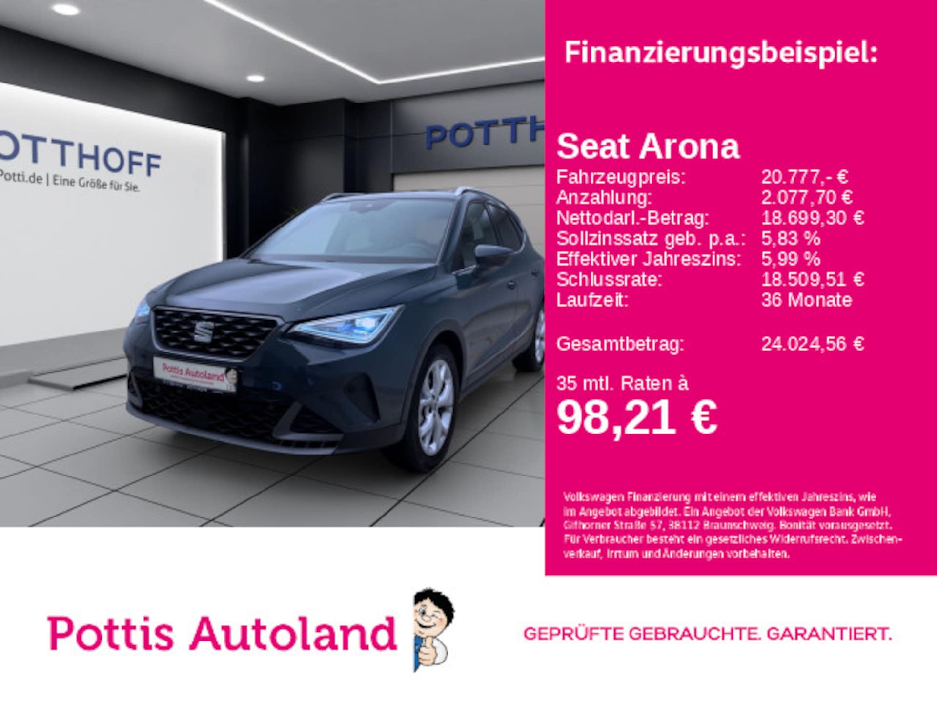 Seat Arona 2025 — Arona 1.0 TSI DSG FR KAMERA PDC PARKLENK KLIMA