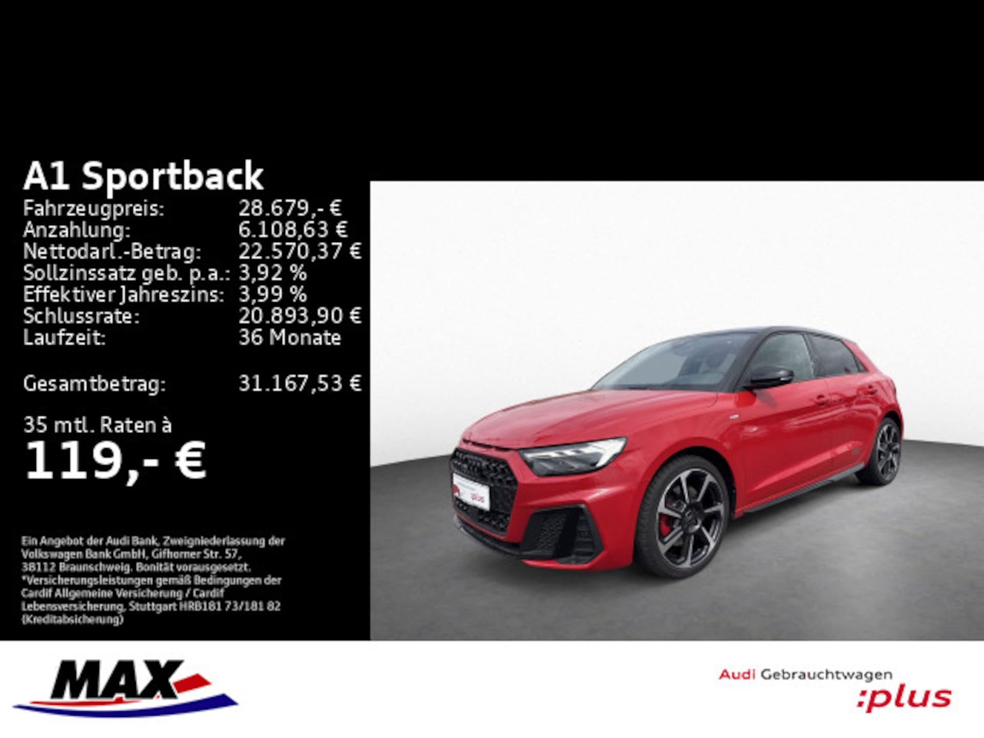 Audi A1 Sportback S line