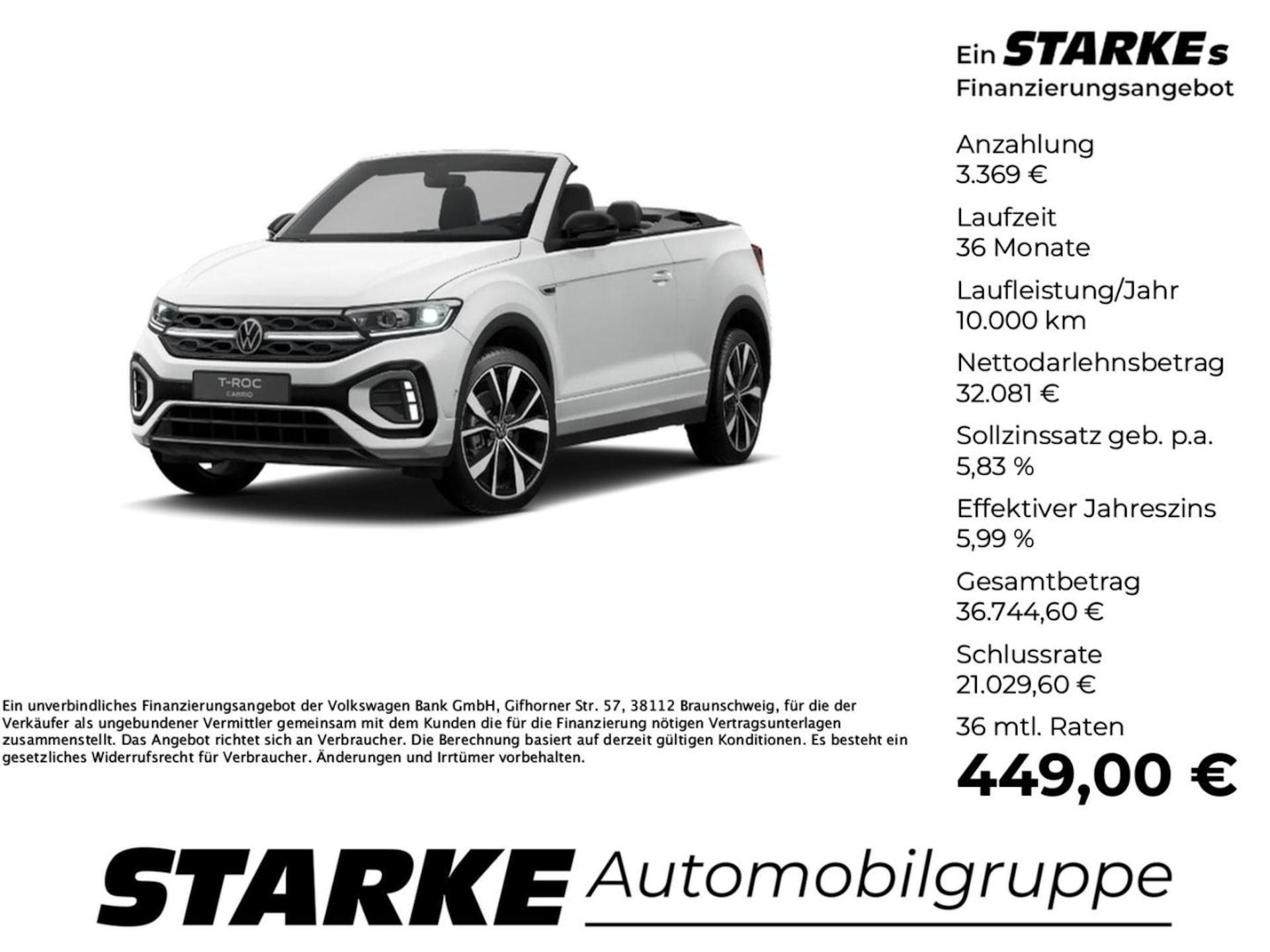 Volkswagen T-Roc Cabriolet R-Line