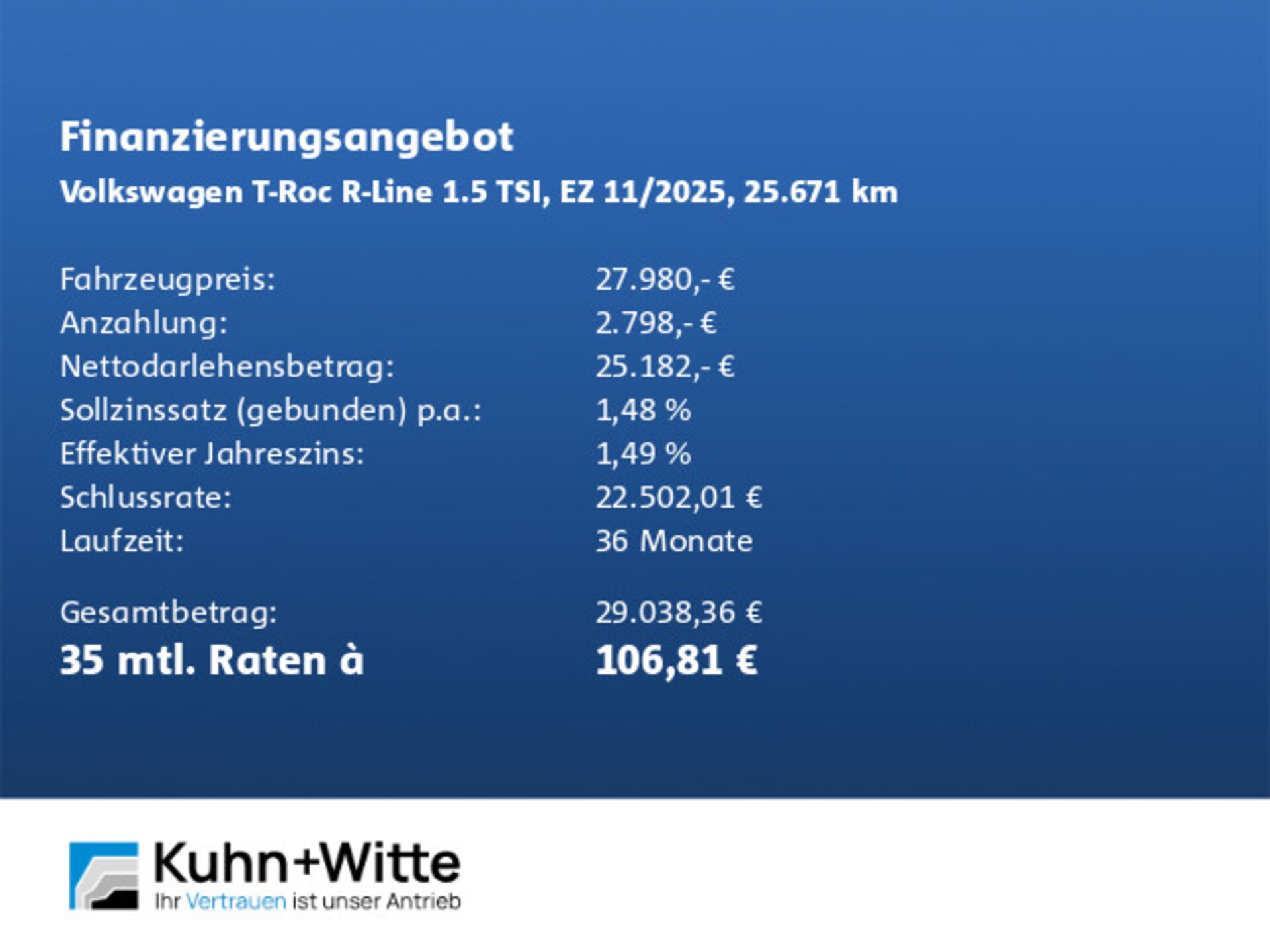 Volkswagen T-Roc R-Line