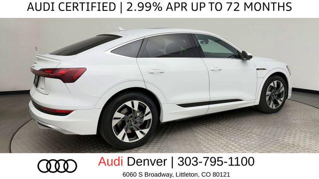 Certified 2023 Audi e-tron Sportback Premium Plus with VIN WA12AAGE3PB006350 for sale in Littleton, CO