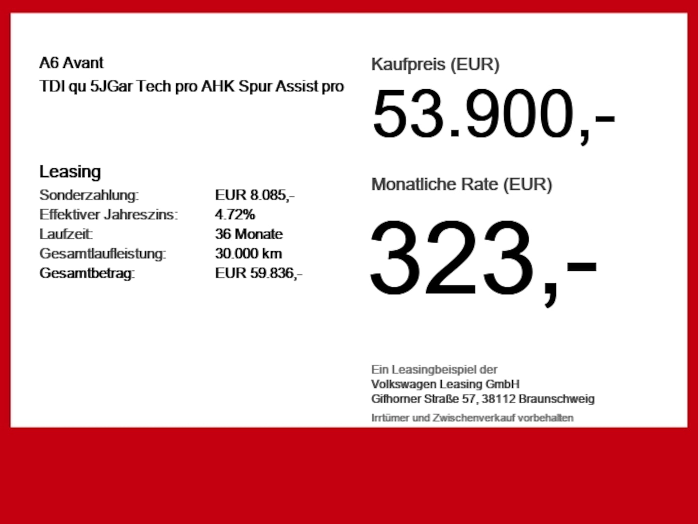 Bild über Audi A6 Avant TDI quattro 150 kW S tronic - für weitere Informationen kontaktieren Sie den Audi Partner