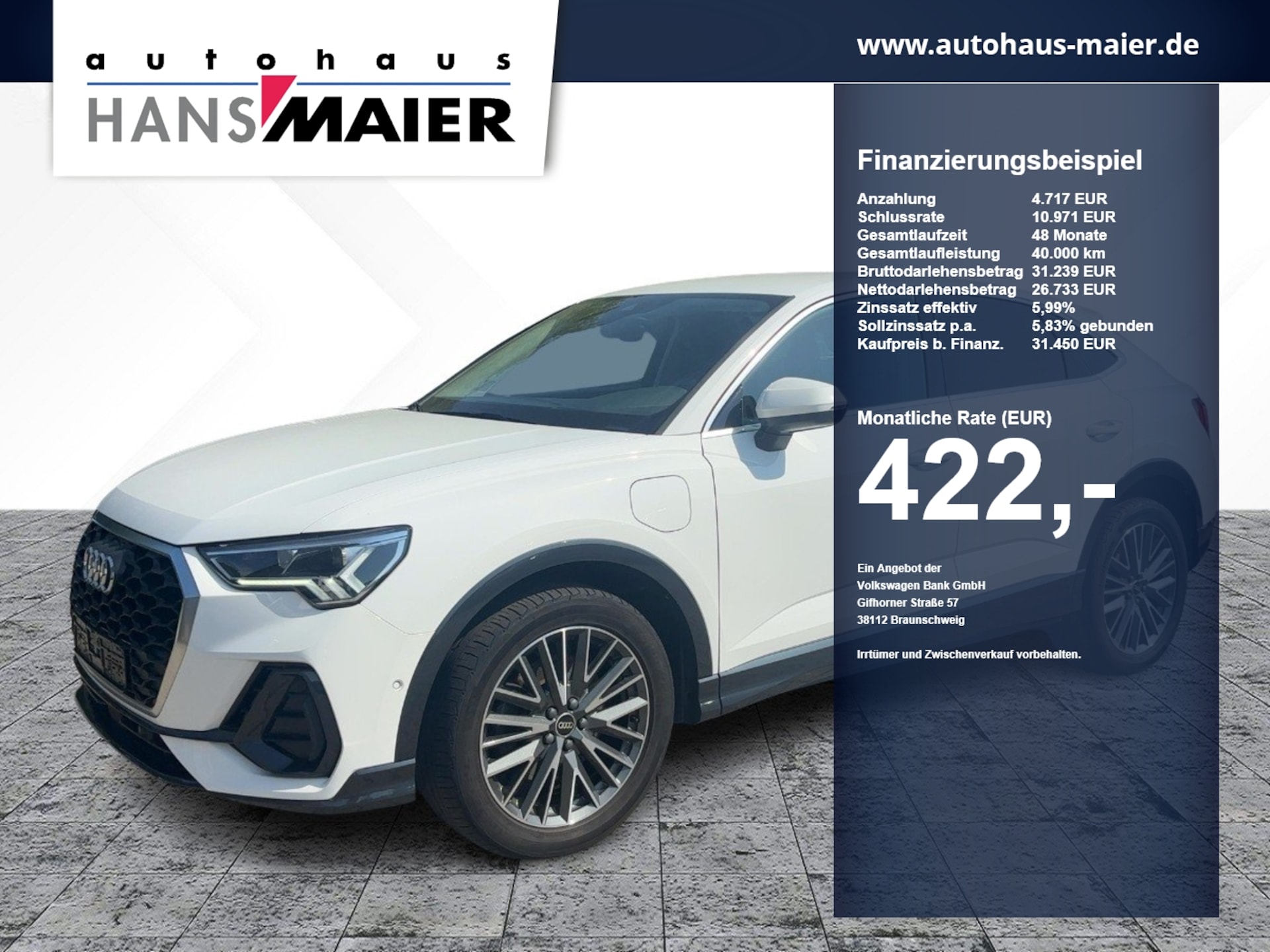 Audi Q3 Sportback TFSI e