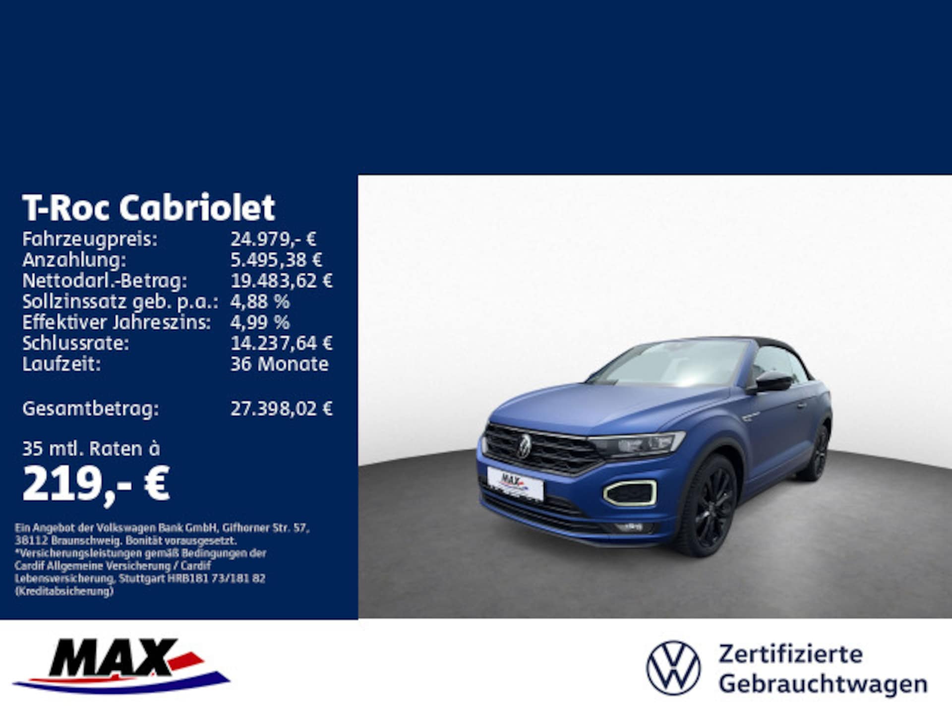 Volkswagen T-Roc Cabriolet R-Line