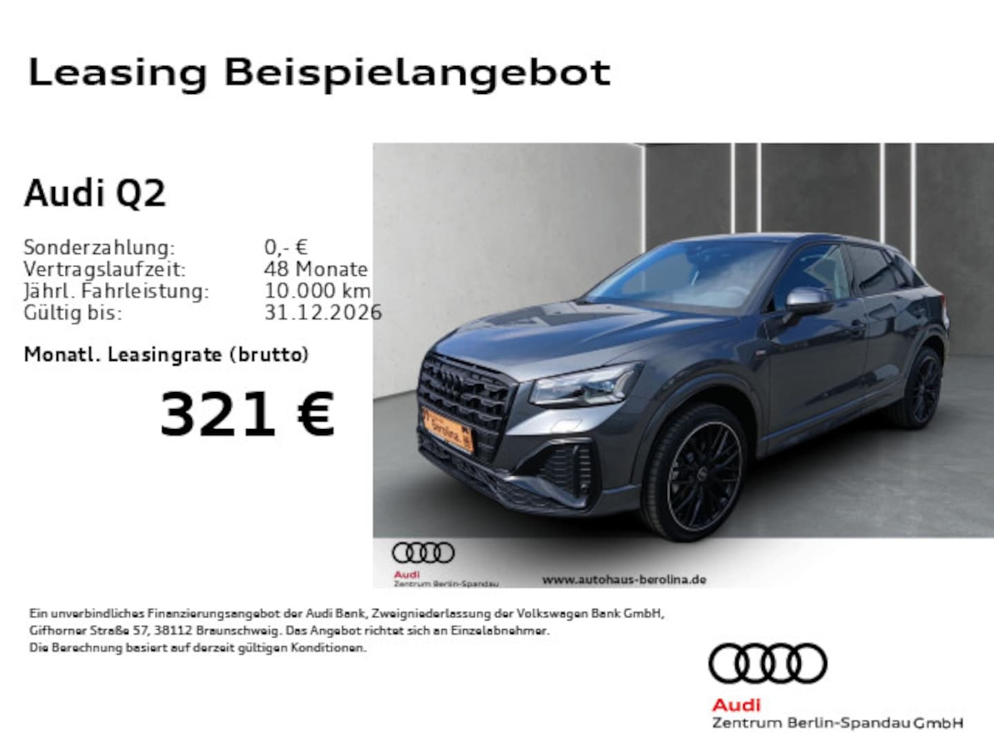 Bild über Audi Q2 S line 35 TFSI S tronic - für weitere Informationen kontaktieren Sie den Audi Partner
