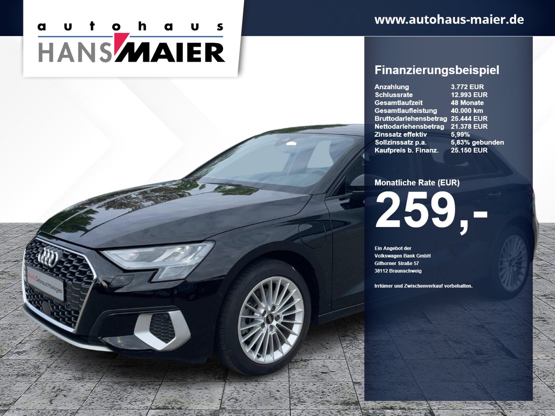 Audi A3 Sportback TFSI e Advanced