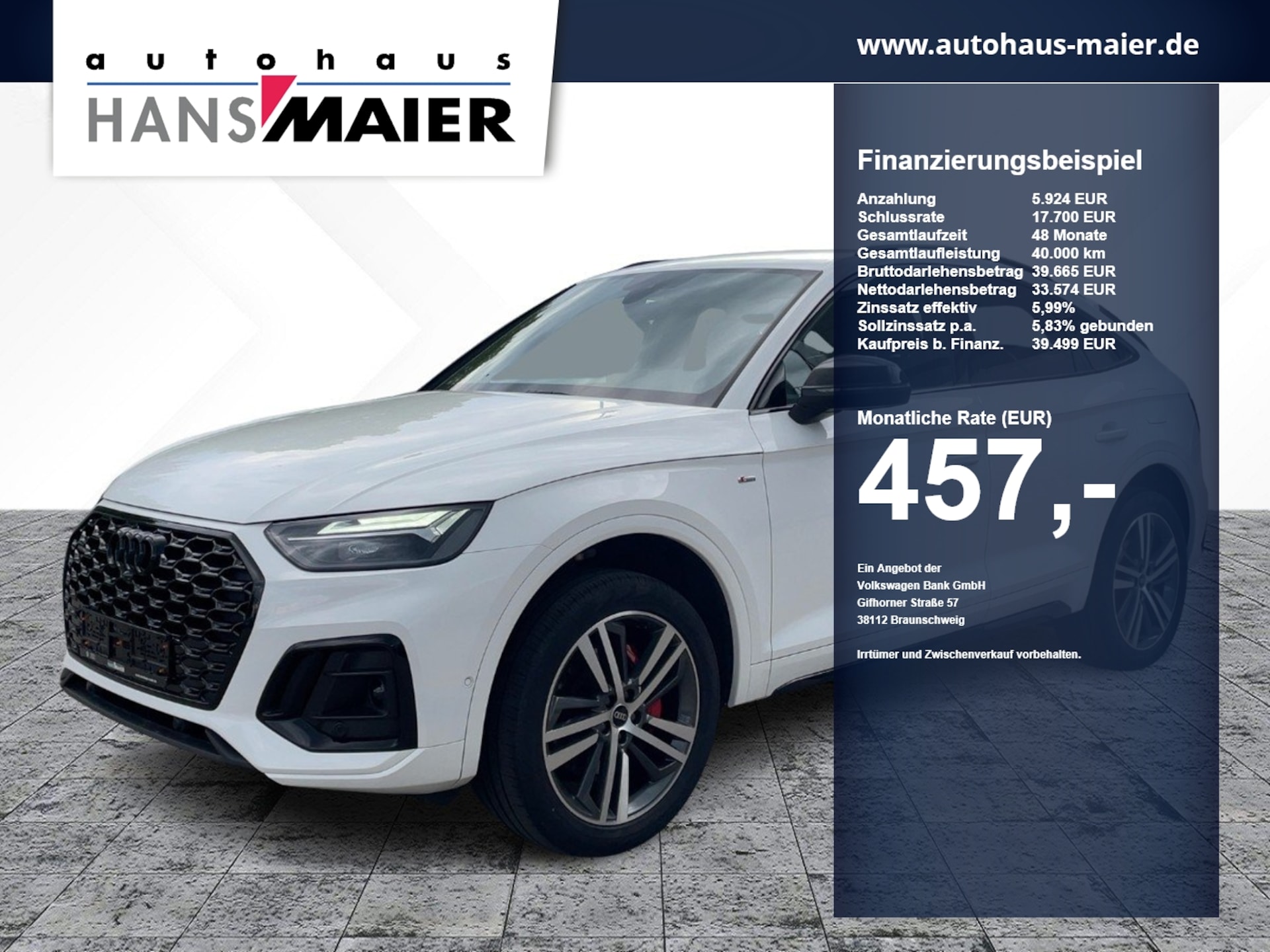 Audi Q5 Sportback TFSI e S line