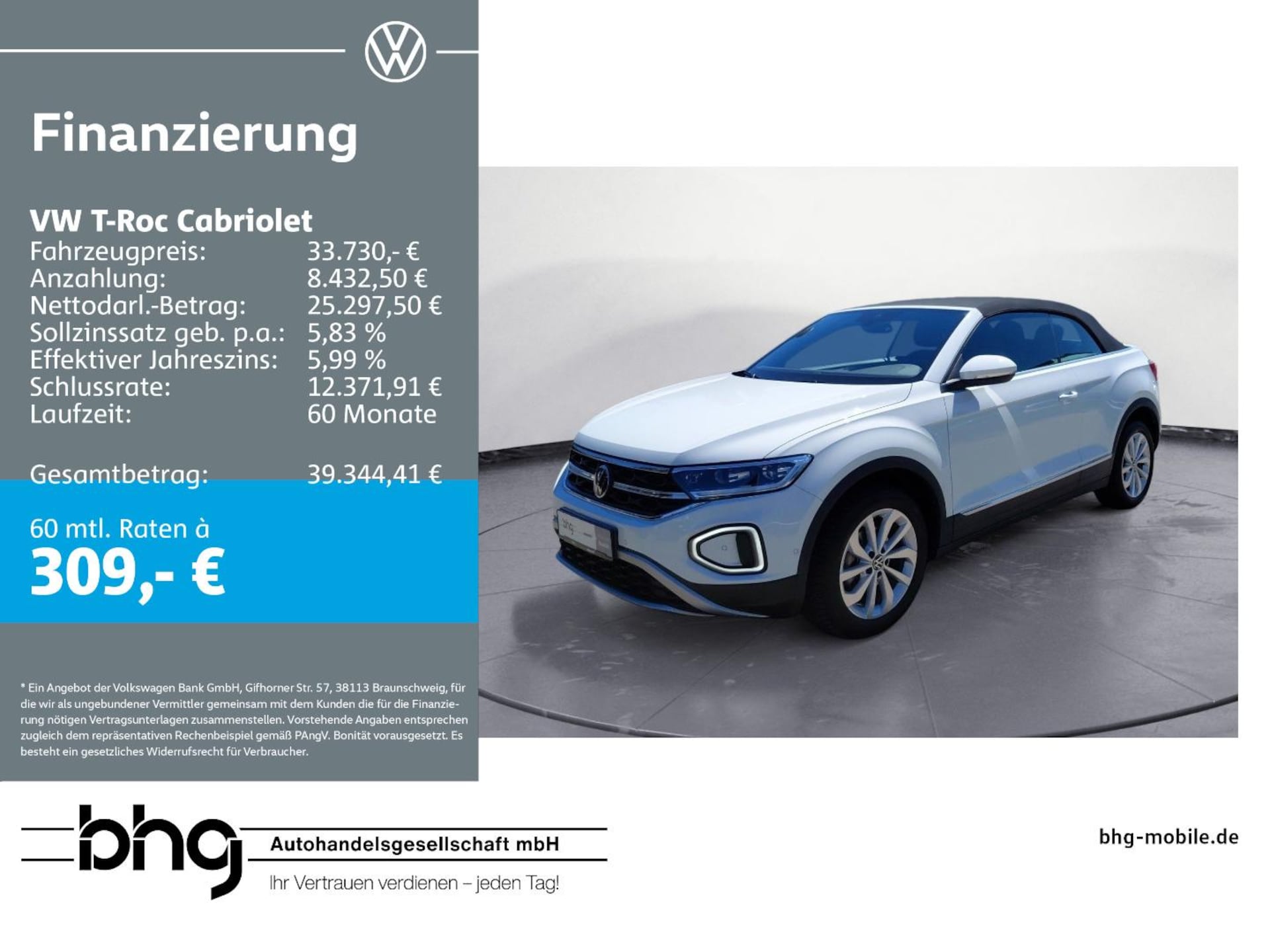 Volkswagen T-Roc Cabriolet Style