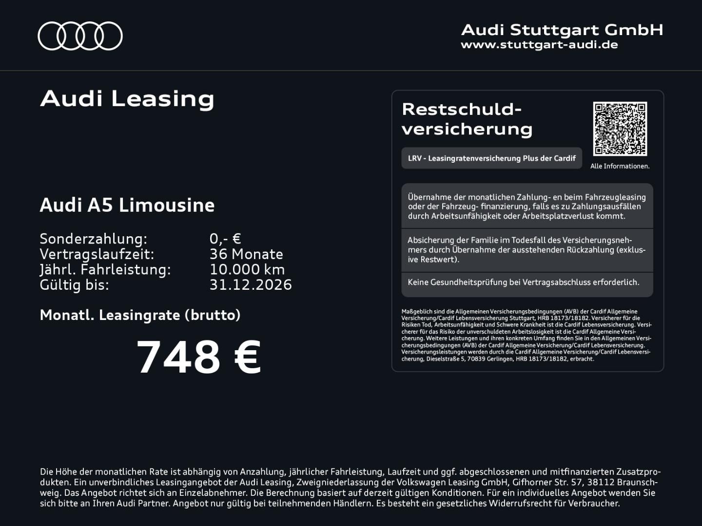 Bild über Audi A5 Limousine TDI quattro 150 kW S tronic - für weitere Informationen kontaktieren Sie den Audi Partner