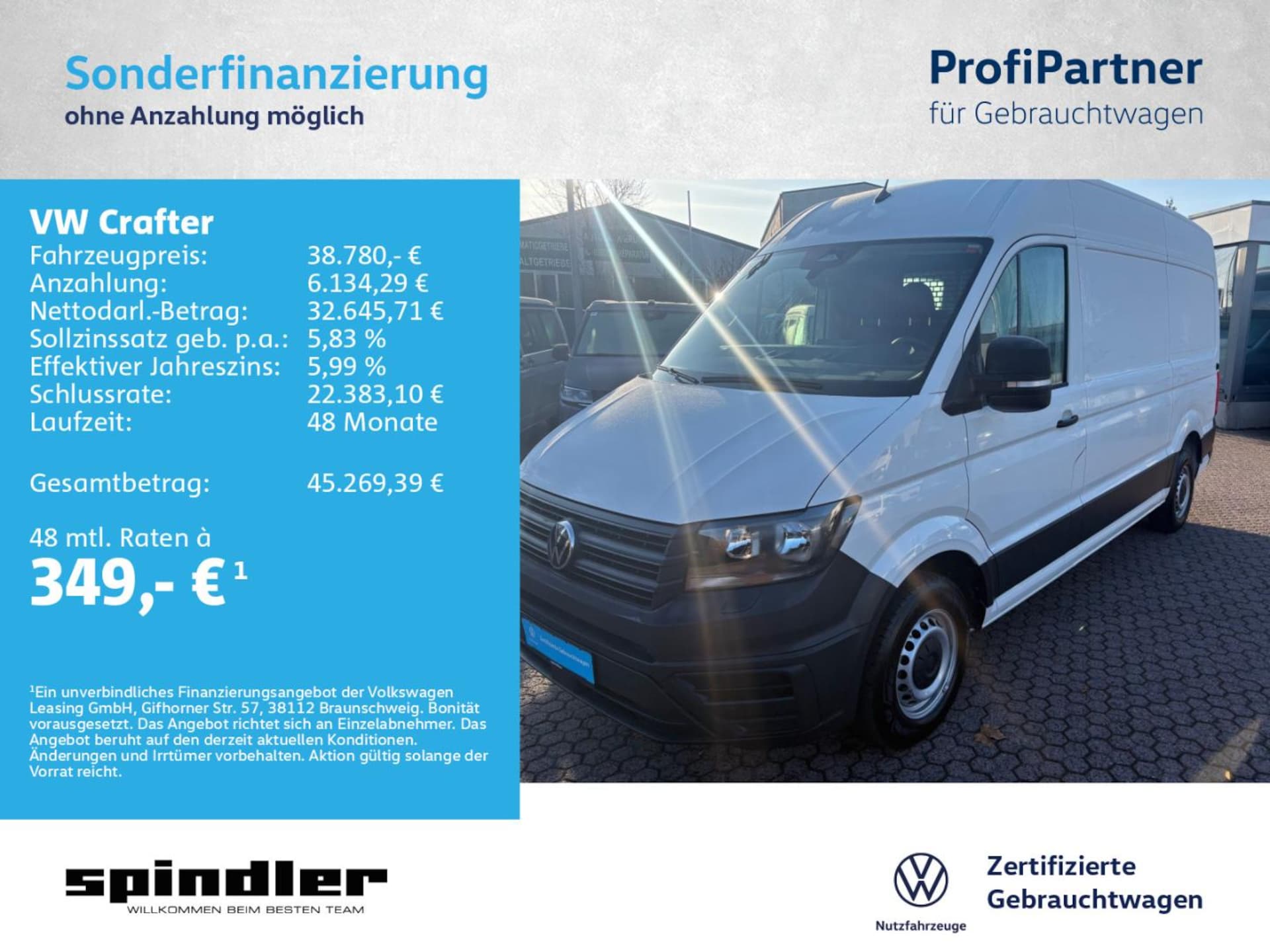 Volkswagen Crafter Kasten mittlerer Radstand